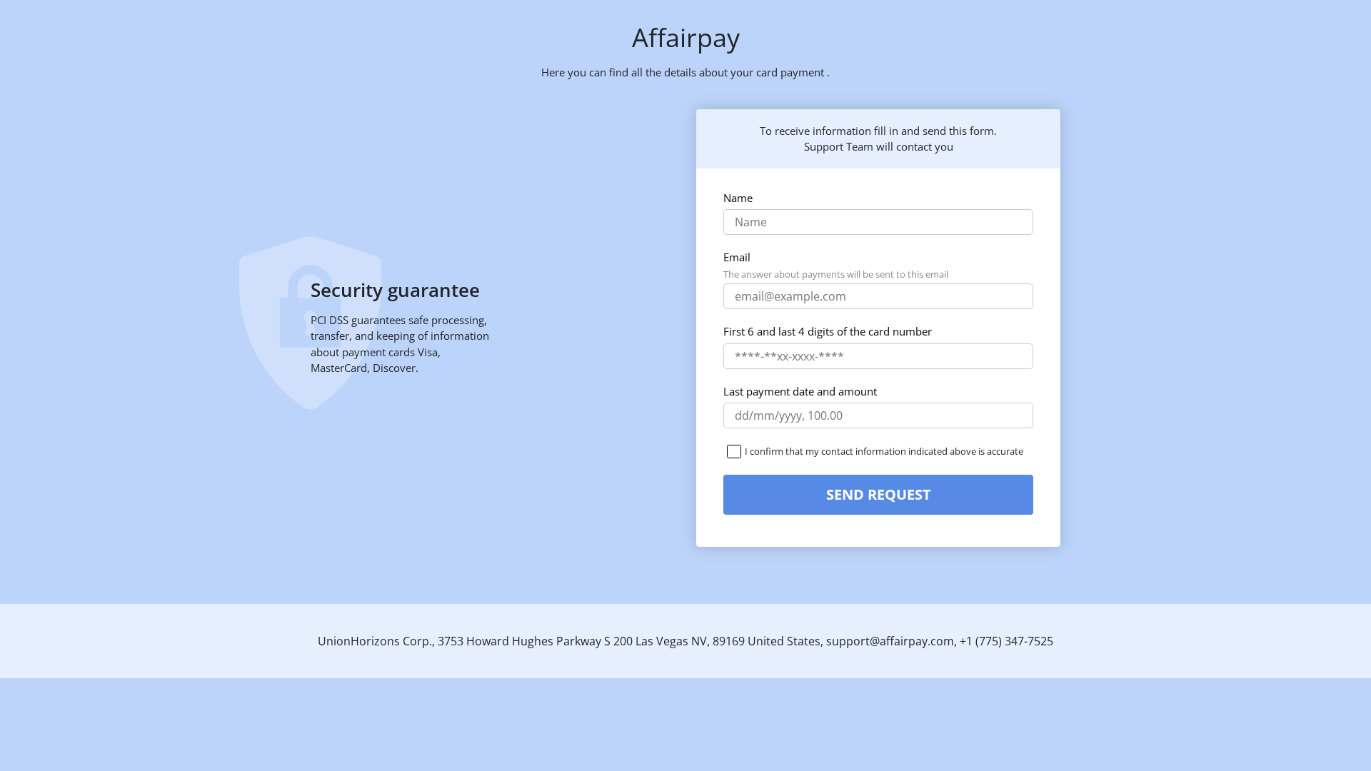 Screenshot of affairpay.com