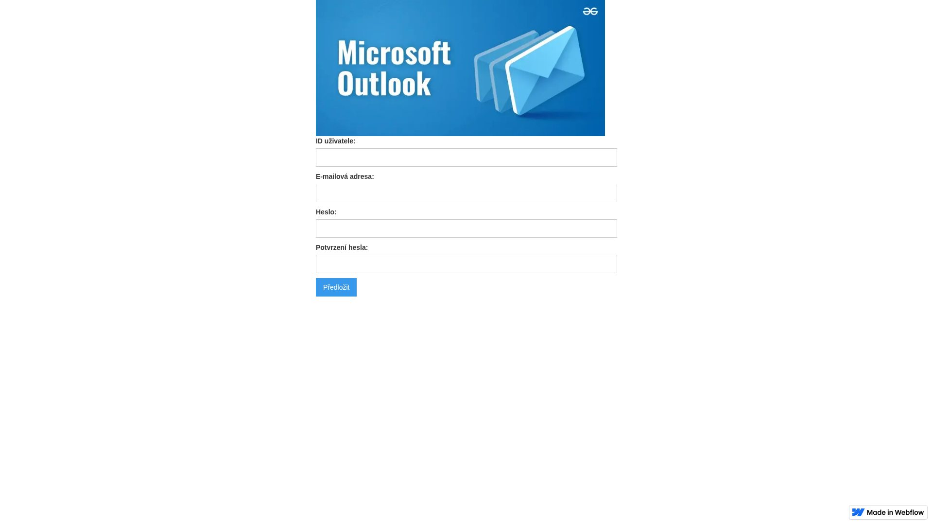 Screenshot of outlook-847806.webflow.io