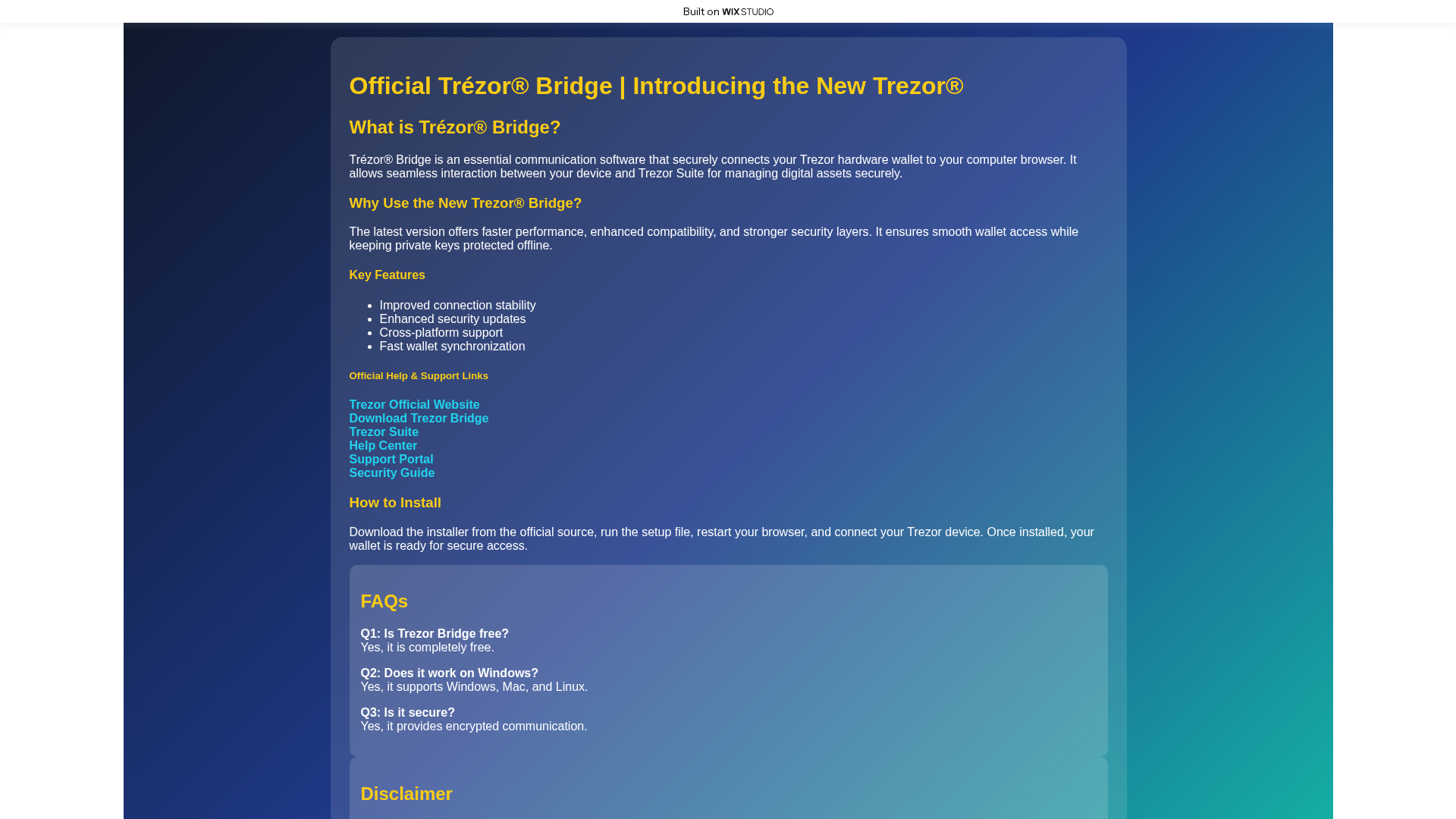 Screenshot of home-bridg-apps.wixstudio.com
