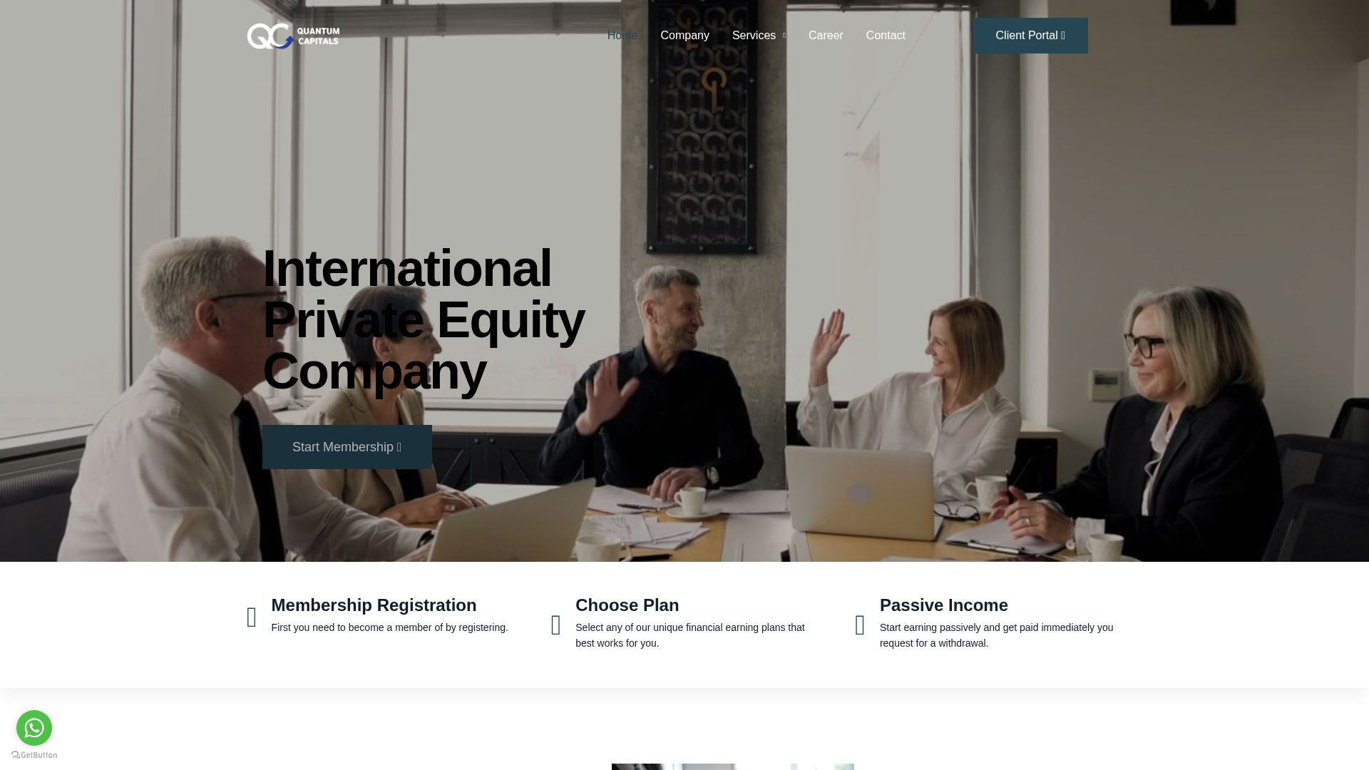 Screenshot of quantum-capitals.com