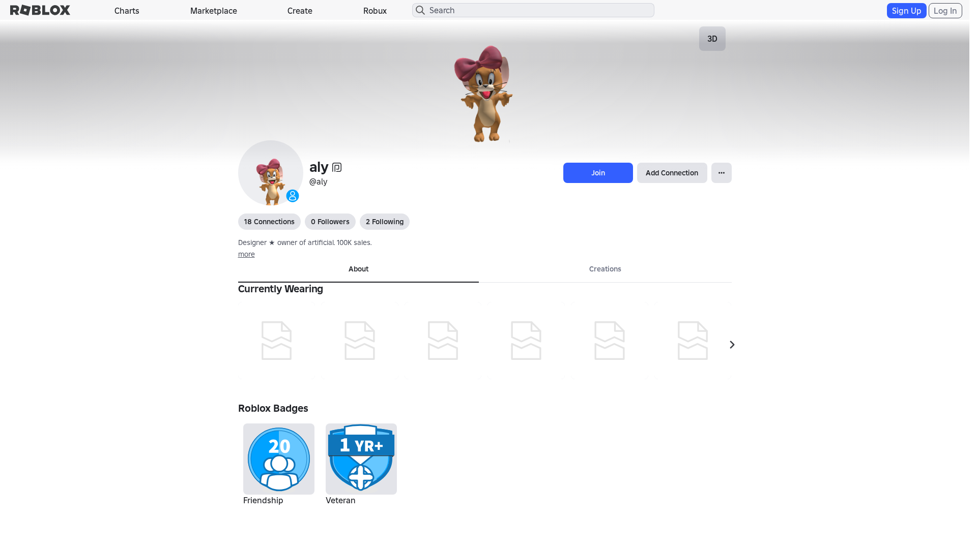 Screenshot of roblox.ly