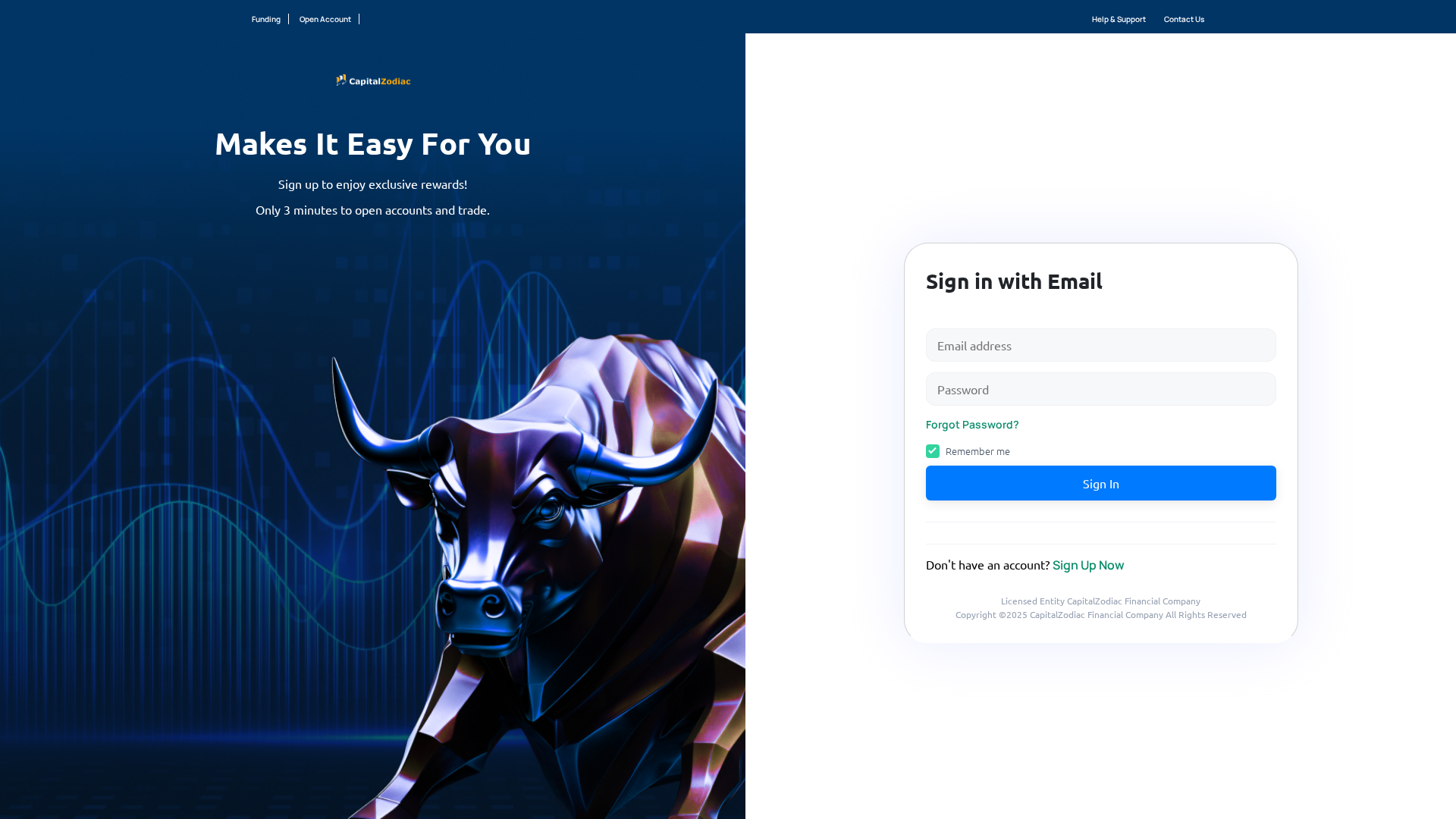 Screenshot of www.capitalzodiac.com