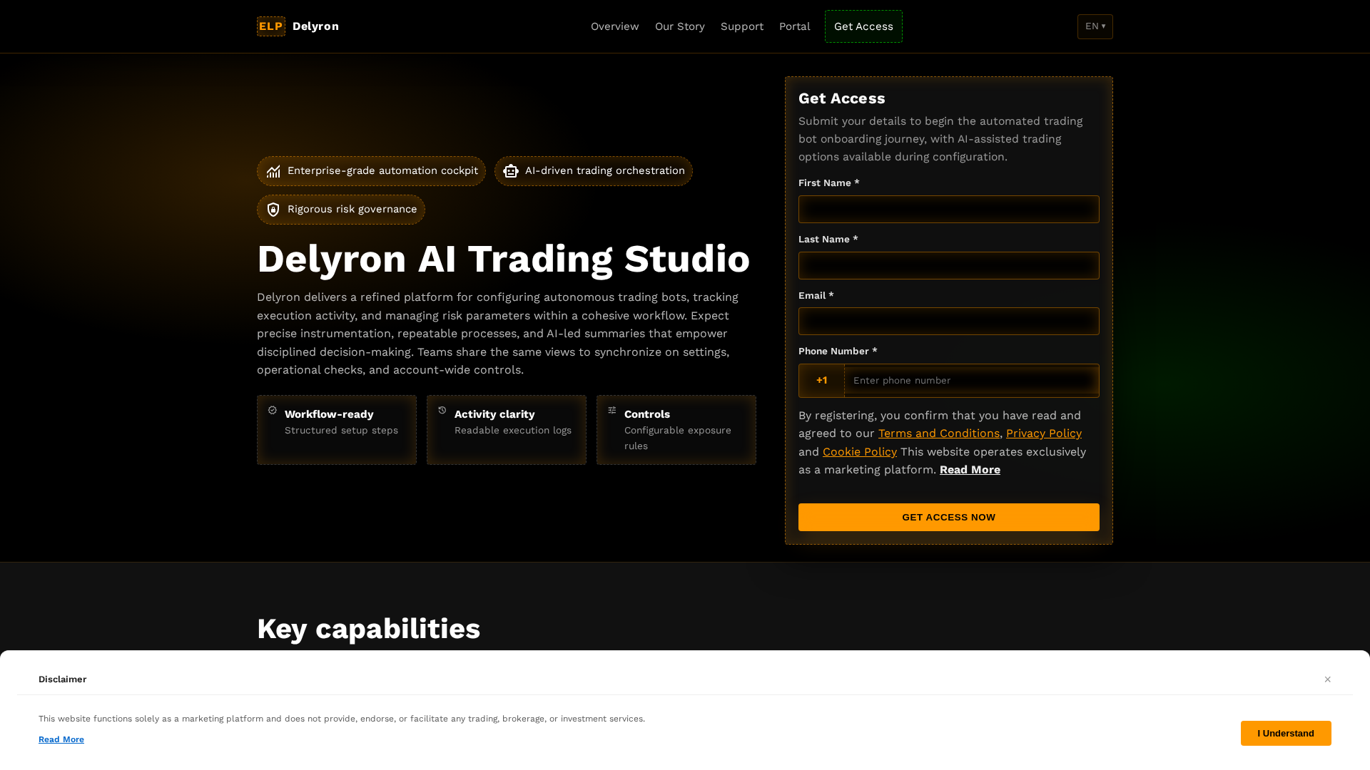 Screenshot of delyron.digital