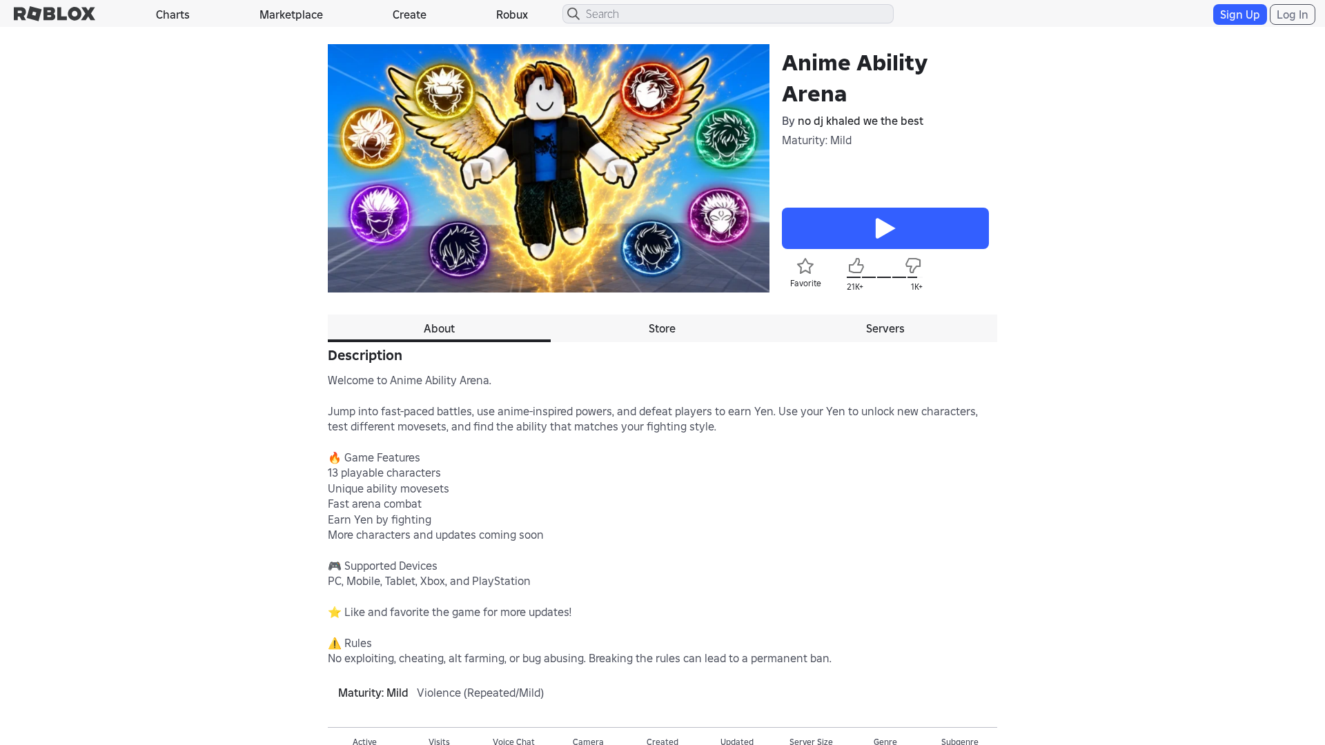 Screenshot of www.roblox.com.gr