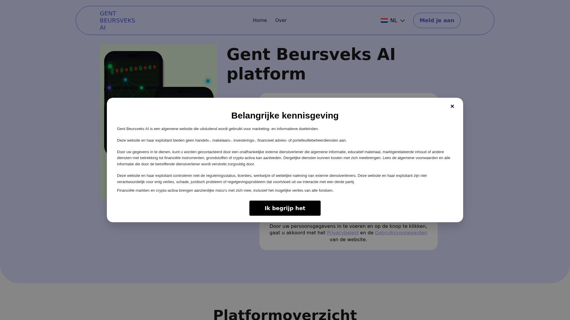 Screenshot of gentbeursveksai-nl.live