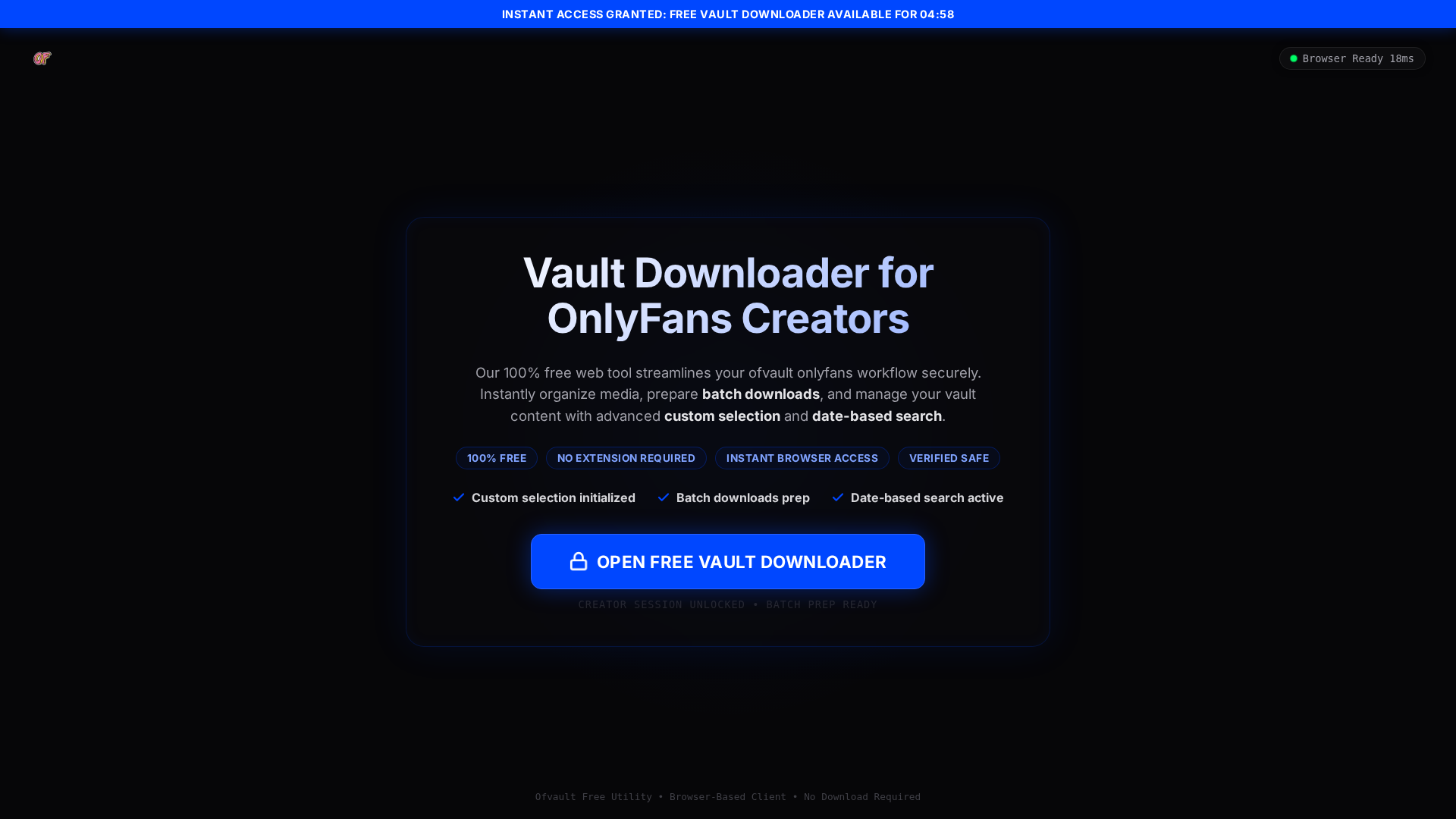 Screenshot of ofvault.live