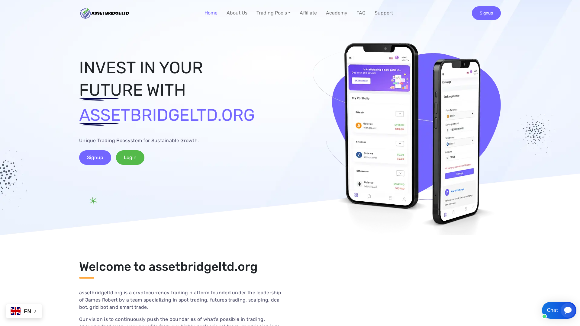 Screenshot of assetbridgeltd.org