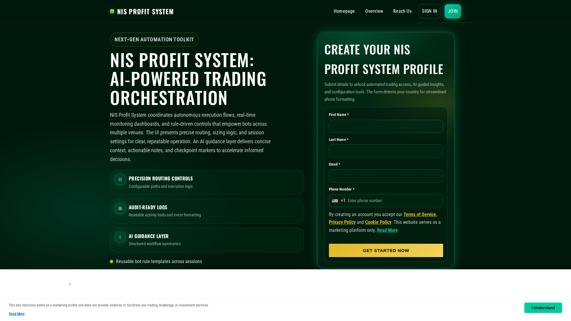 Screenshot of nisprofit-system.com
