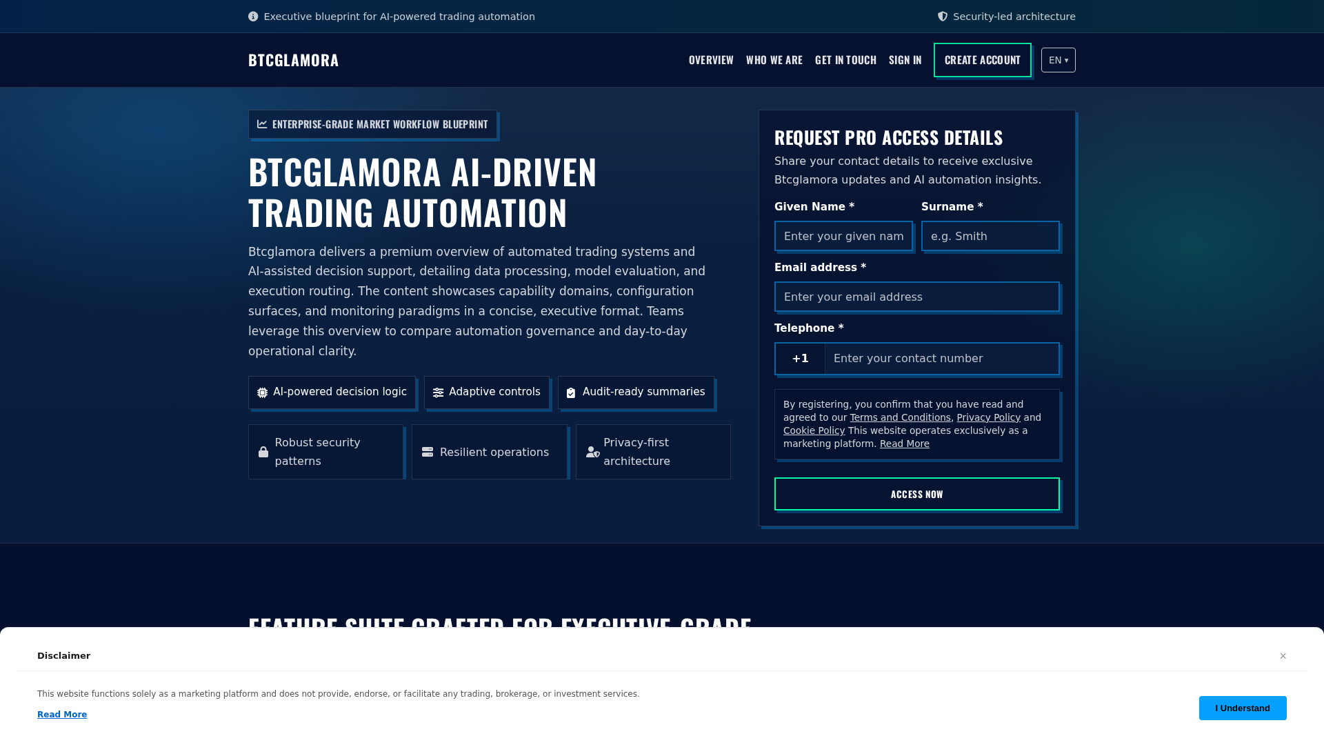 Screenshot of btcglamora.click
