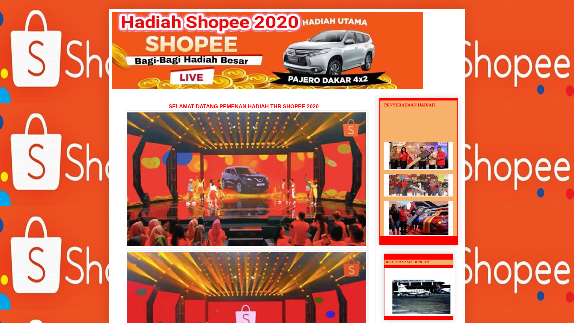 Screenshot of www.thrshopee17.blogspot.com
