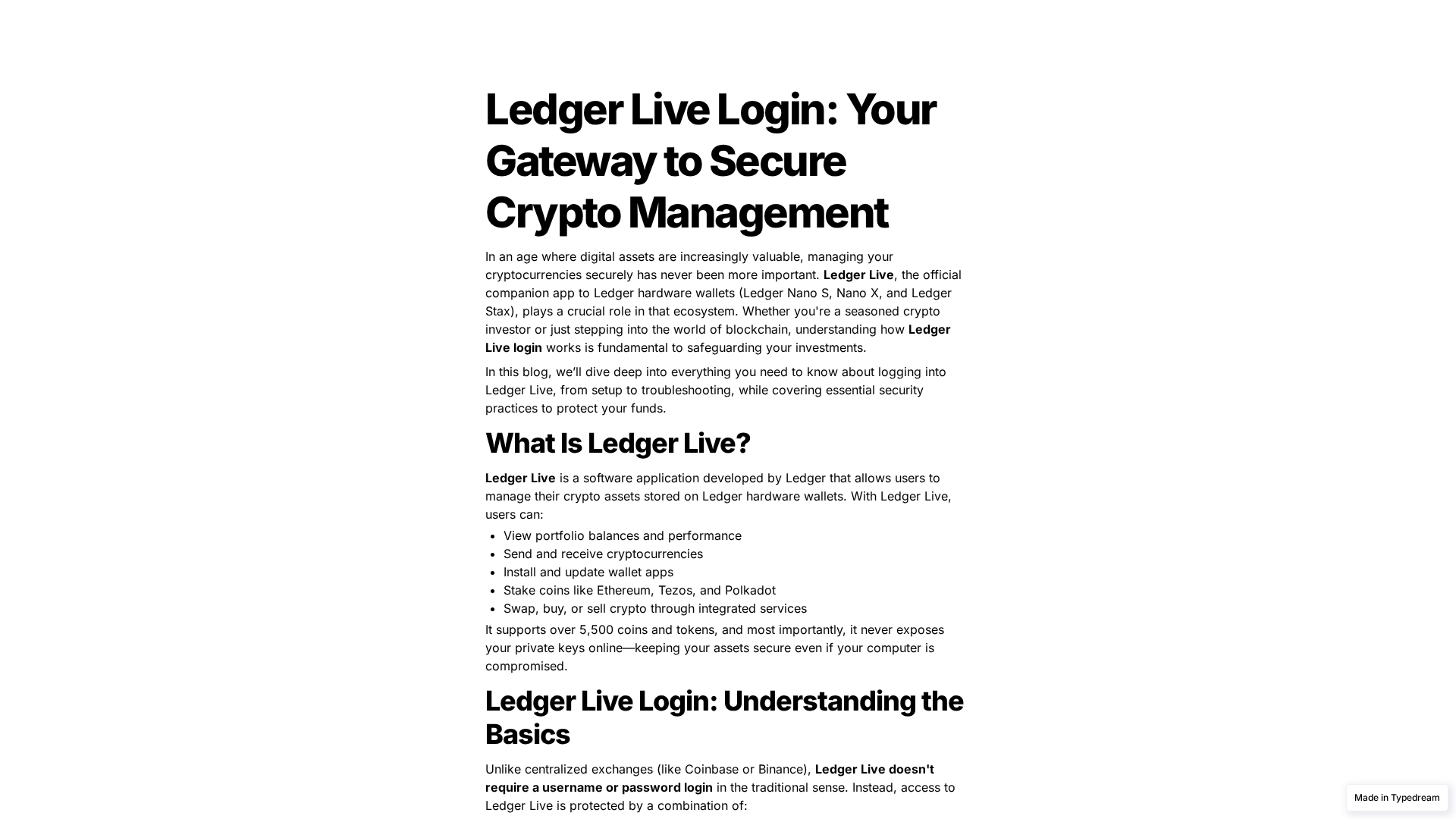 Screenshot of support--legderlive-us--learn.typedream.app