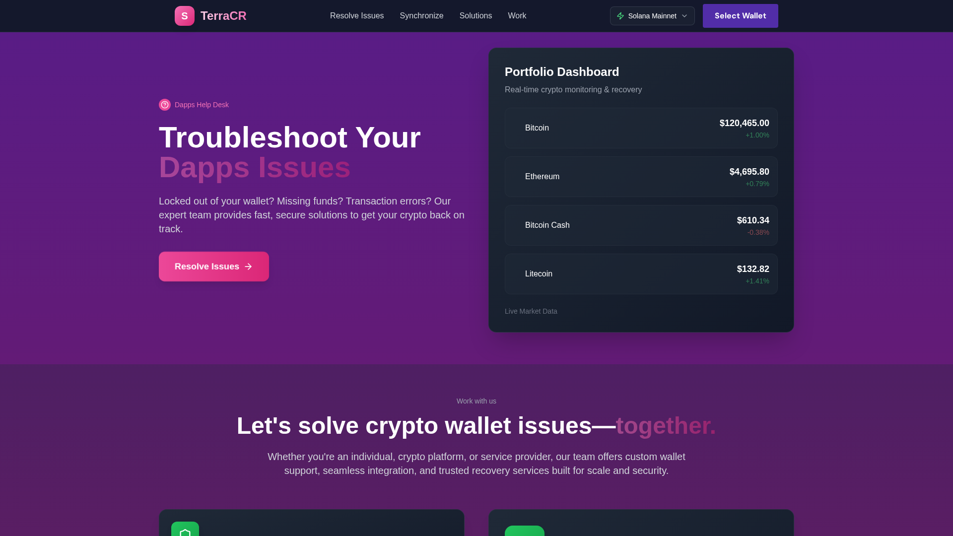 Screenshot of chainzwebresolver.xyz