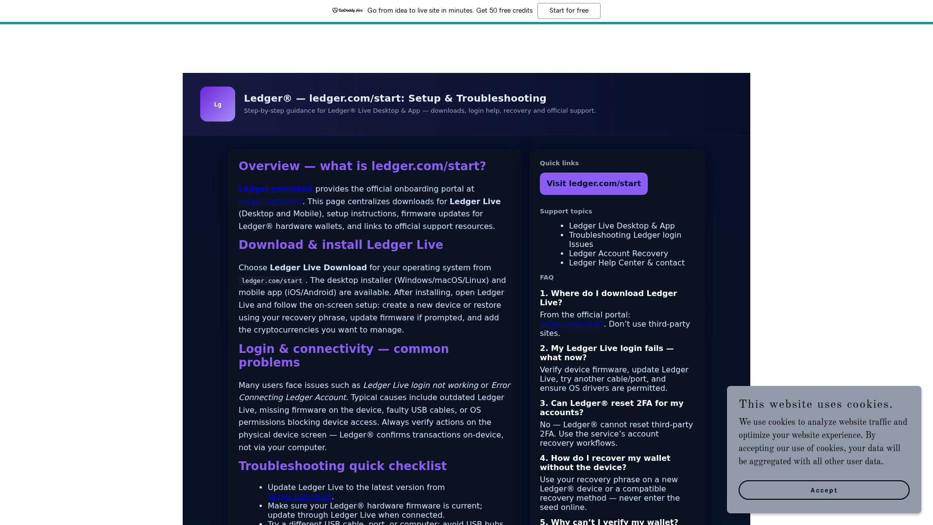 Screenshot of site-l1mv1thaw.godaddysites.com
