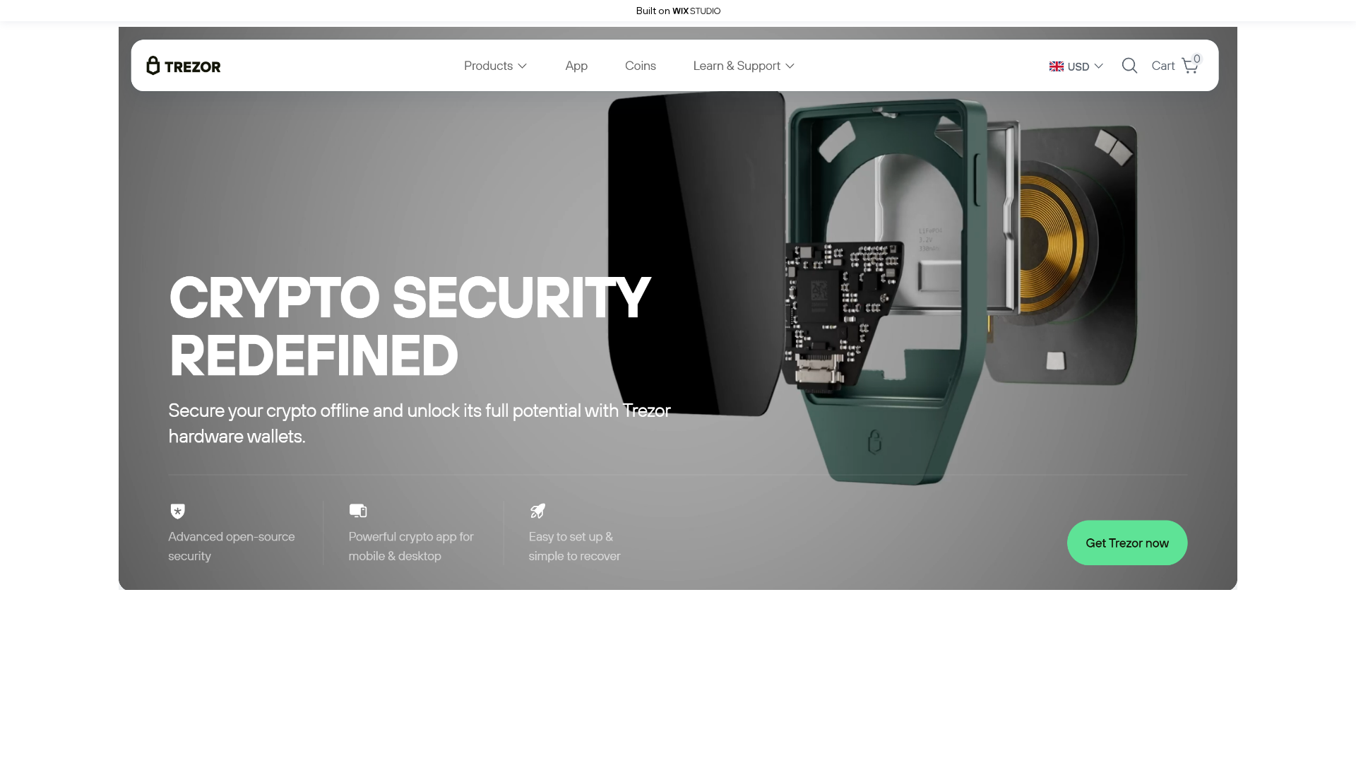 Screenshot of startsso-trexioapps.wixstudio.com