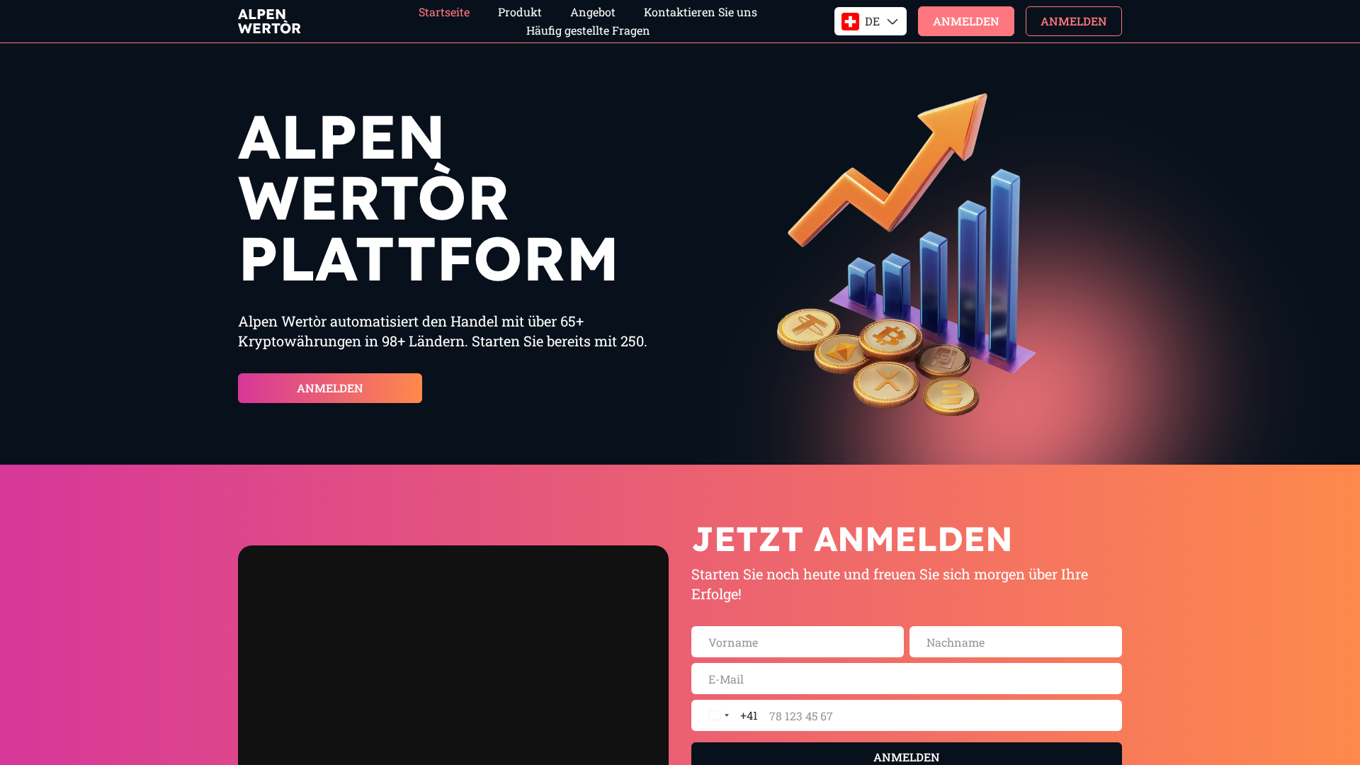 Screenshot of www.alpen-wertor.org