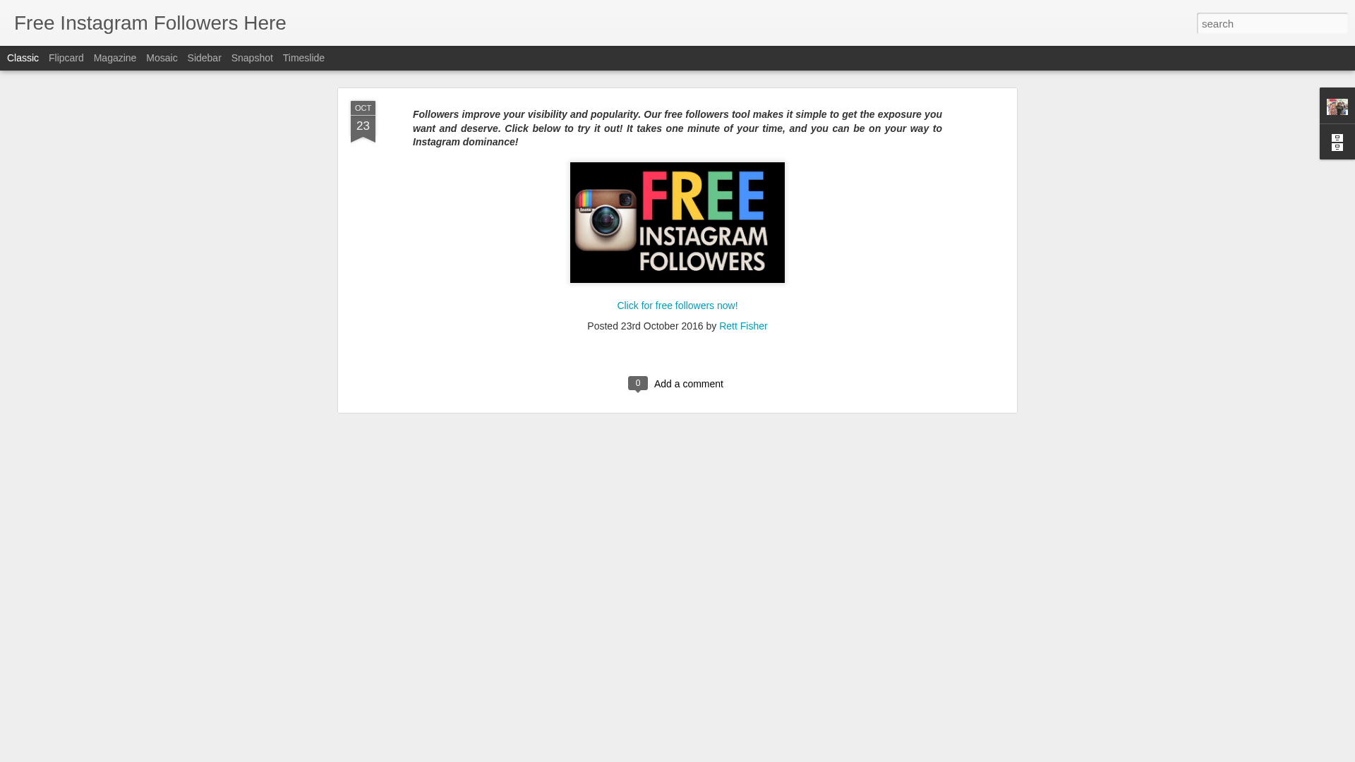 Screenshot of freeinstagramfollowersherenow.blogspot.com