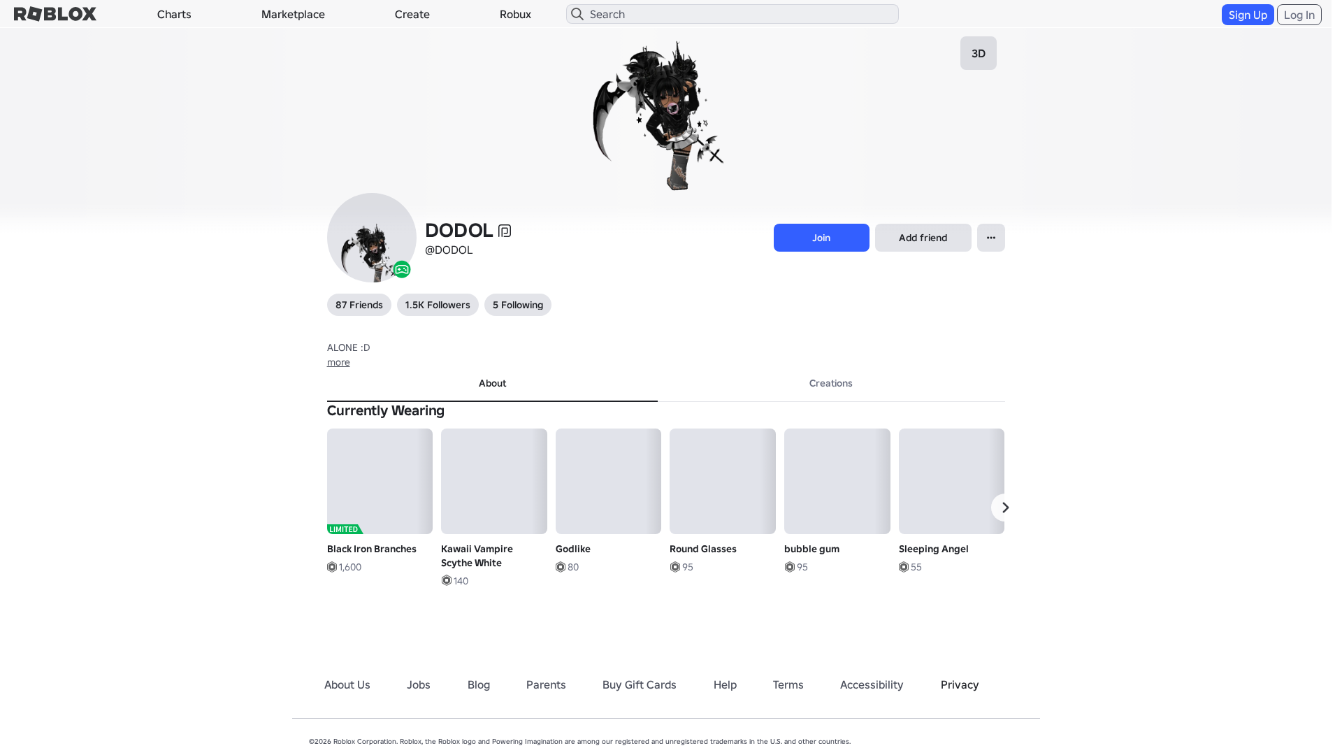 Screenshot of www.roblox.com.am
