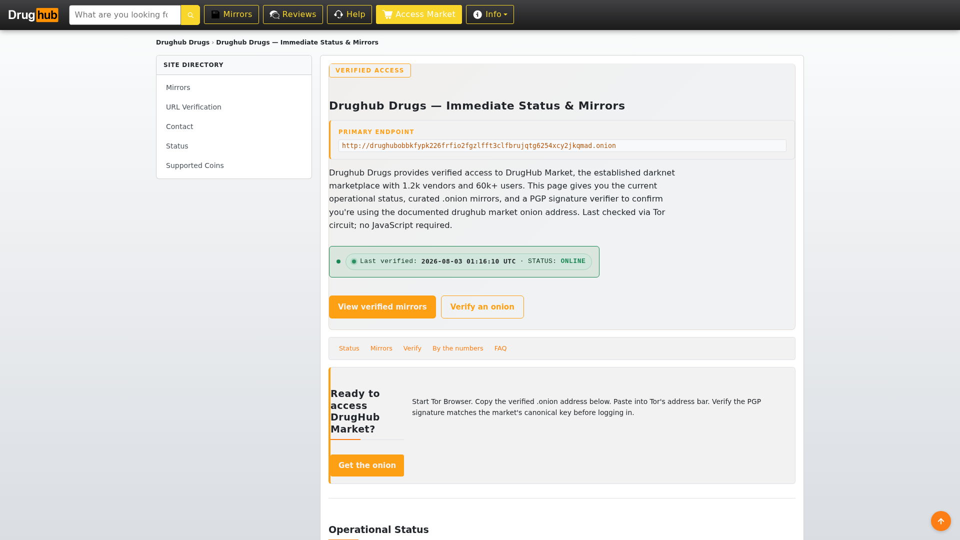 Screenshot of drughub-drugs-guide.sbs