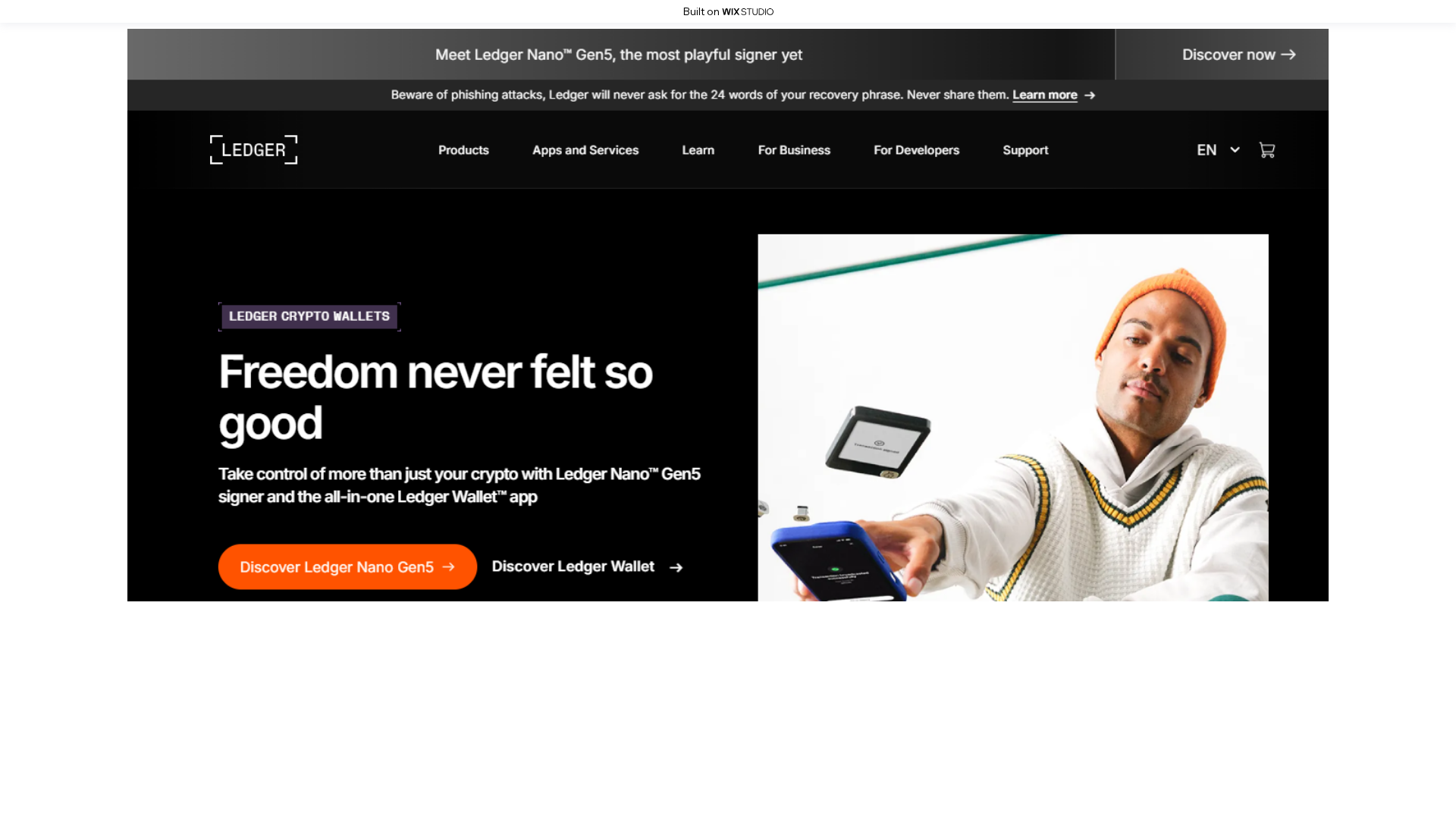 Screenshot of homepagel-ledzestart.wixstudio.com