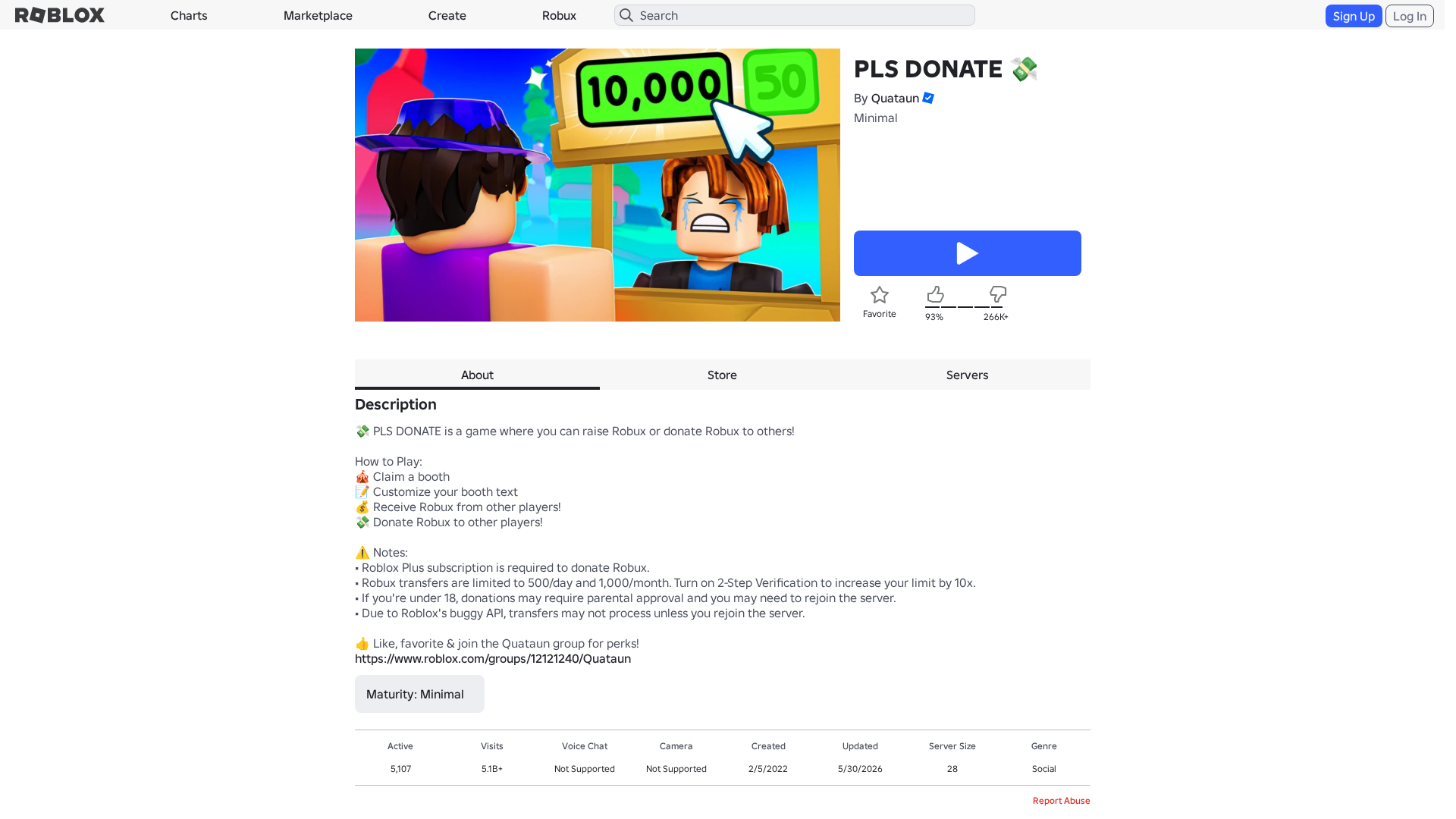 Screenshot of www.roblox.com.ml