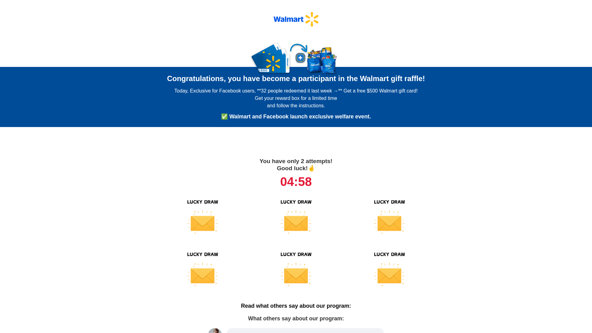 Screenshot of walmart500.dealsclick123.com