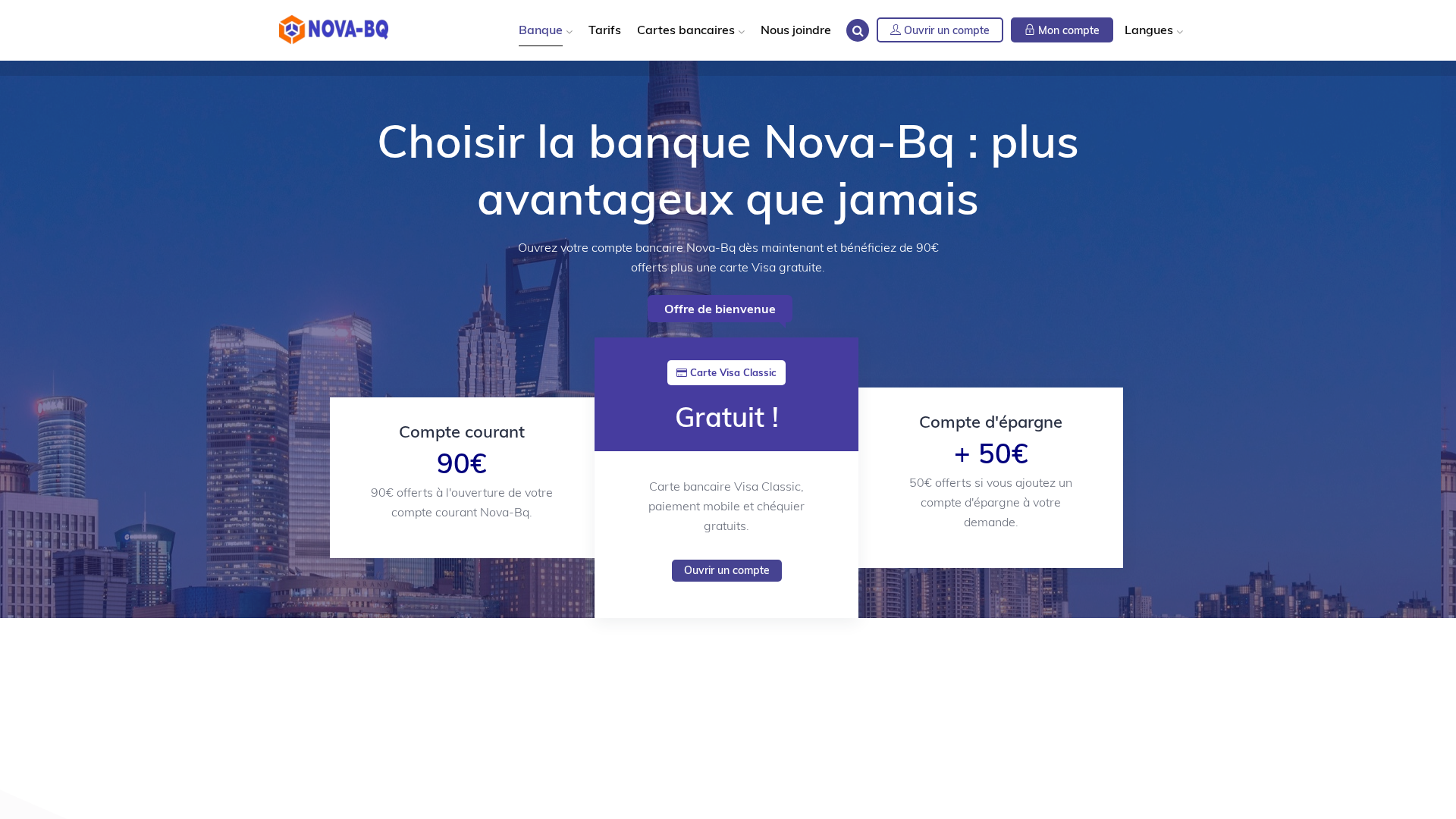 Screenshot of nova-bq.com