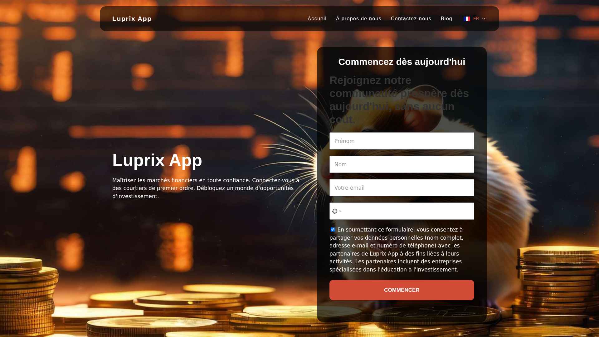 Screenshot of theluprixapp-system.org