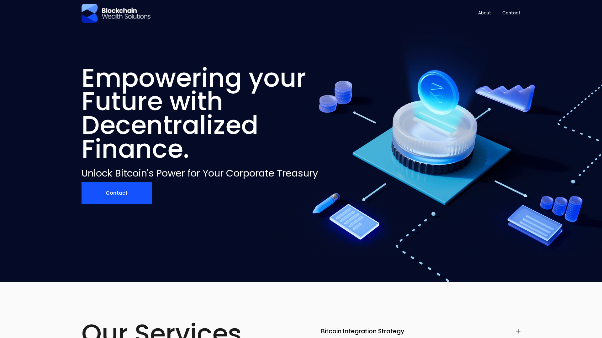 Screenshot of blockchainwealthsolutions.com