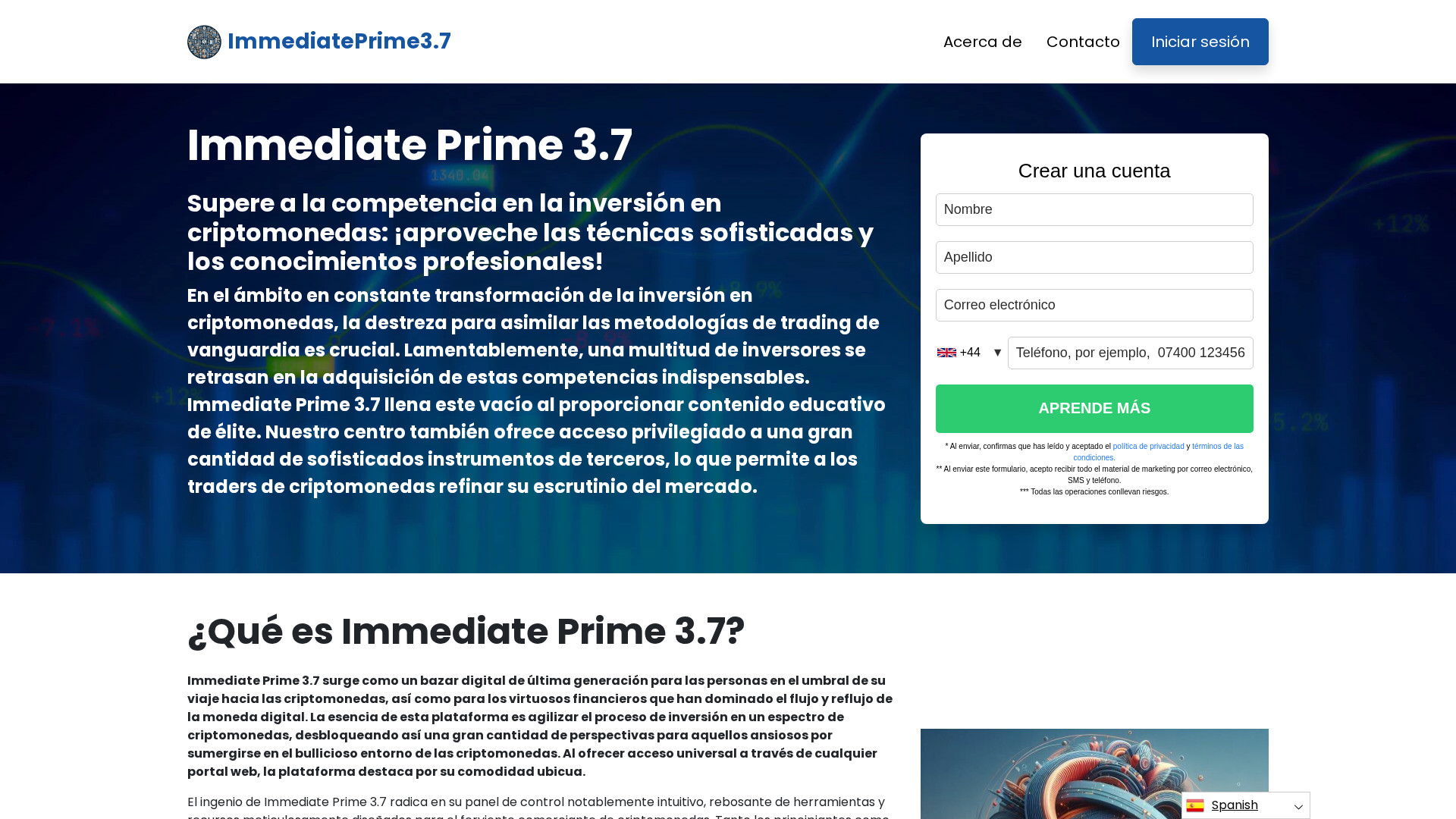 Screenshot of immediateprime.app