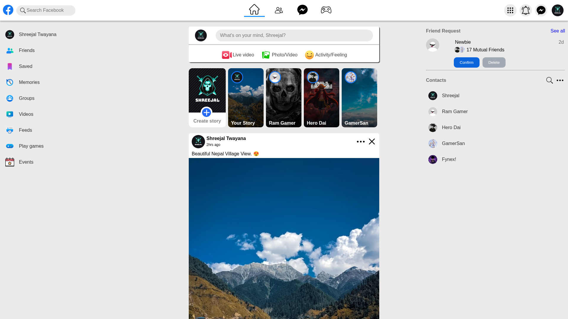 Screenshot of shreejal78.github.io