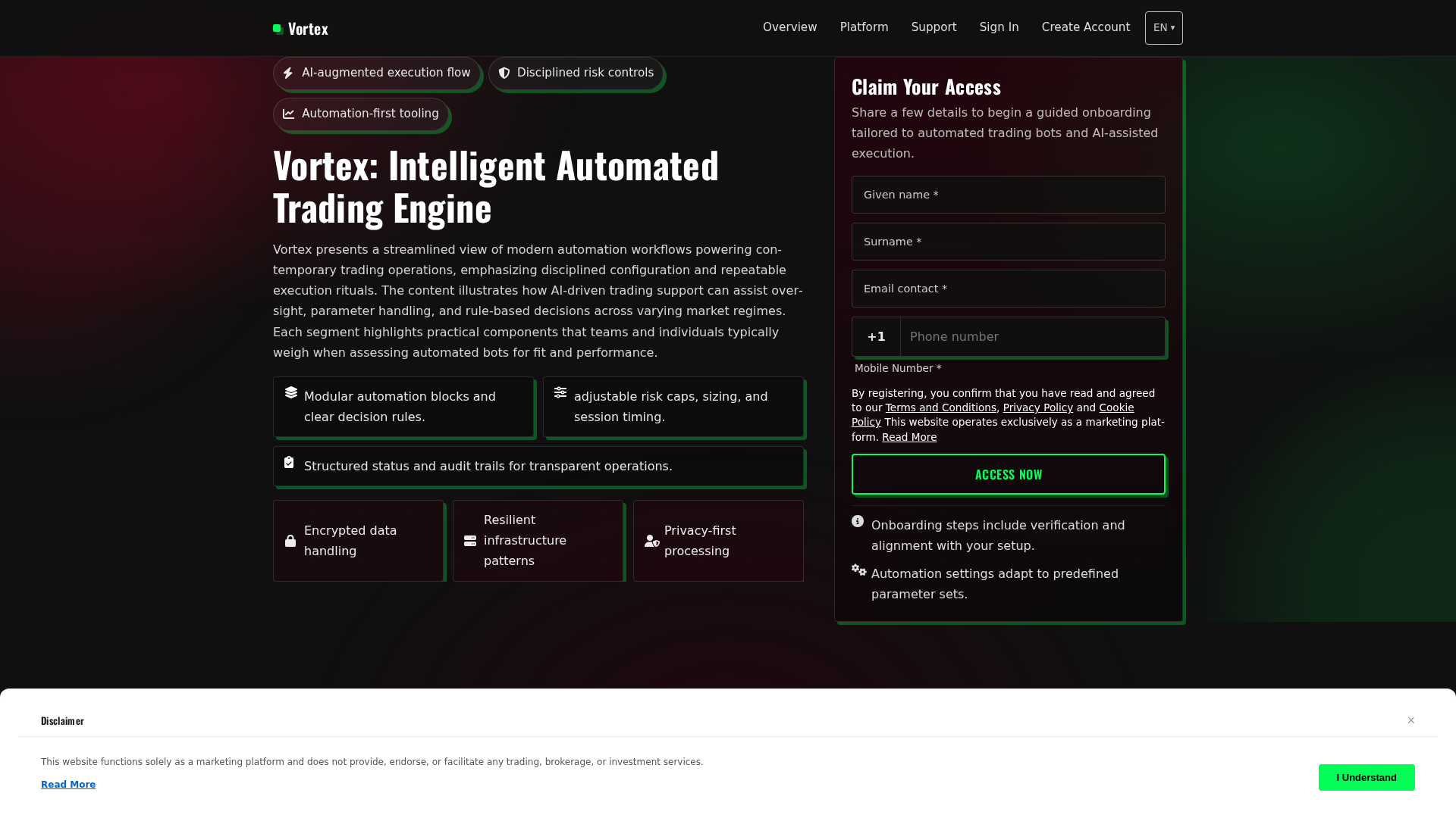 Screenshot of vortexsystem.digital