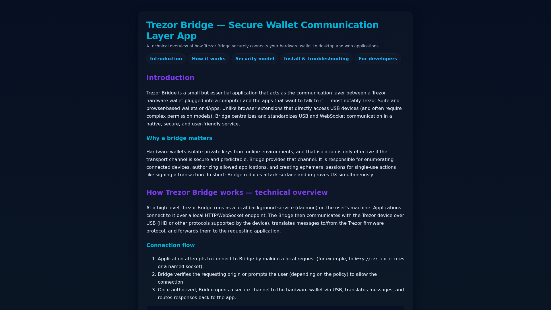 Screenshot of guide--trezer-bridgge.pages.dev