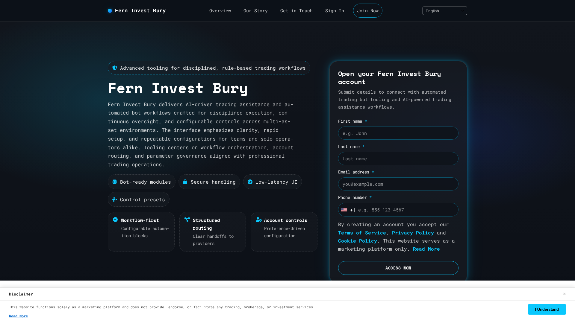Screenshot of ferninvest-bury.digital