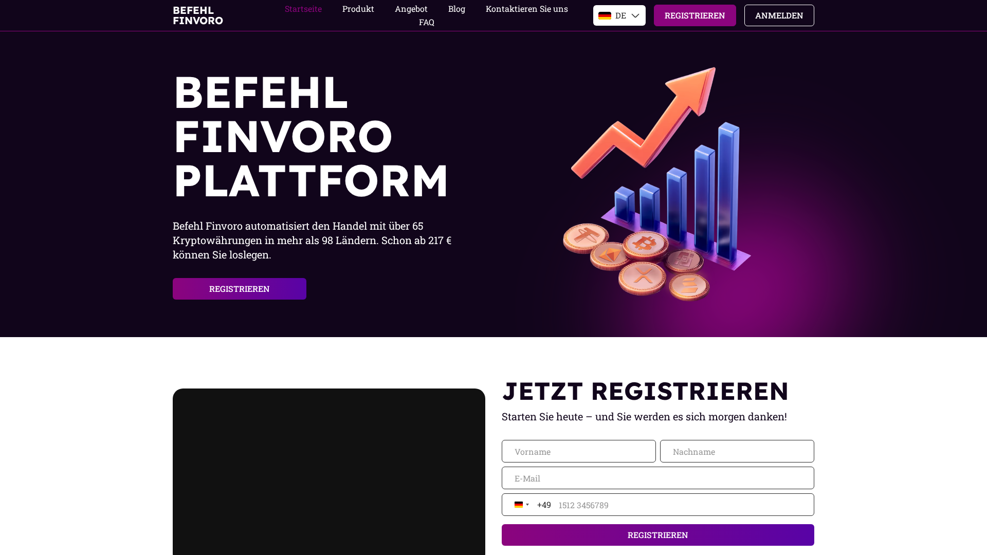 Screenshot of befehl-finvoro.com