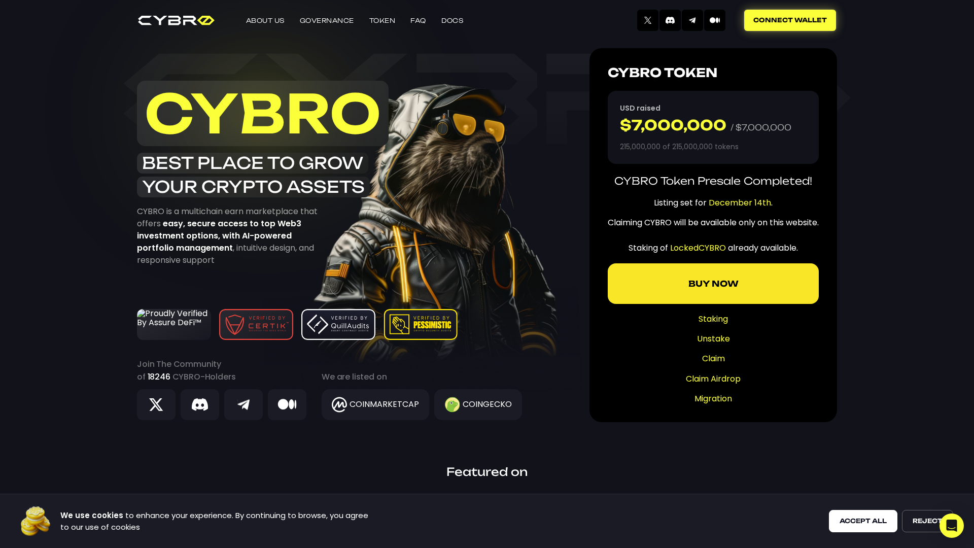 Screenshot of cybrotoken.pages.dev