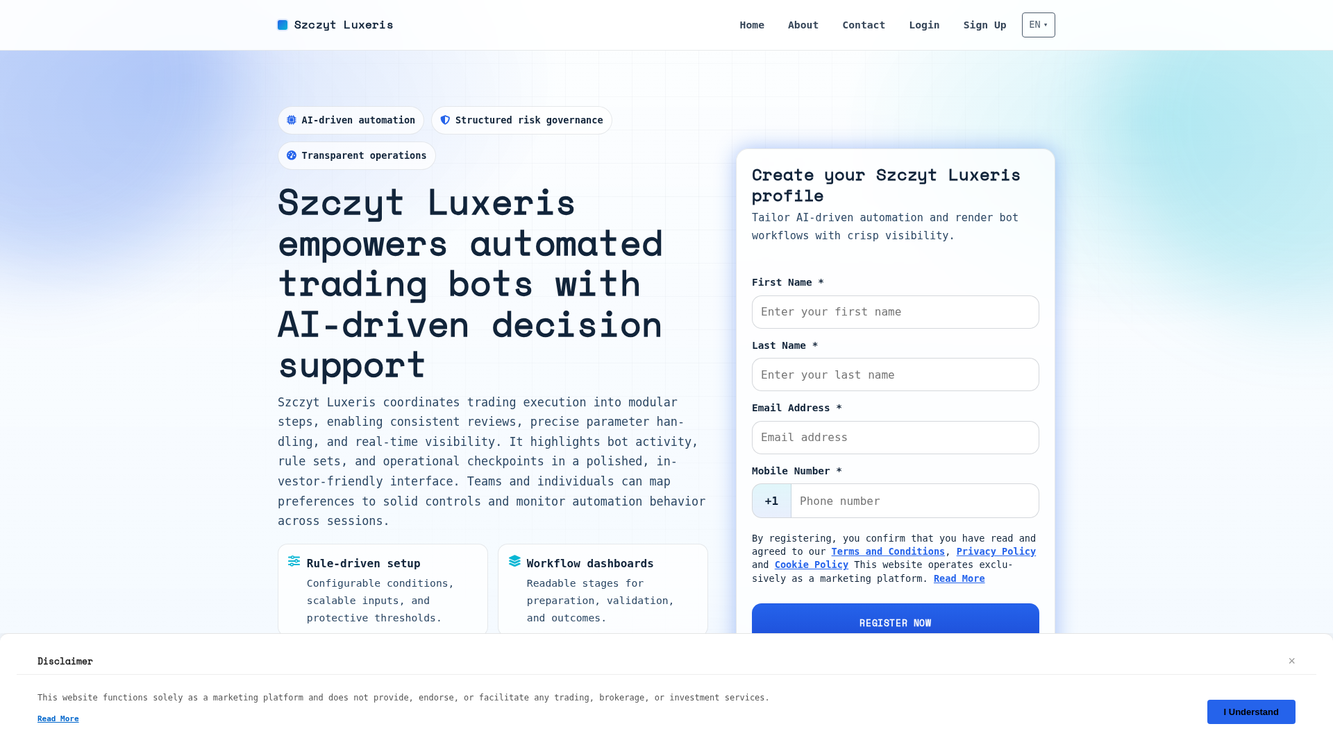 Screenshot of szczytluxeris-platform.com