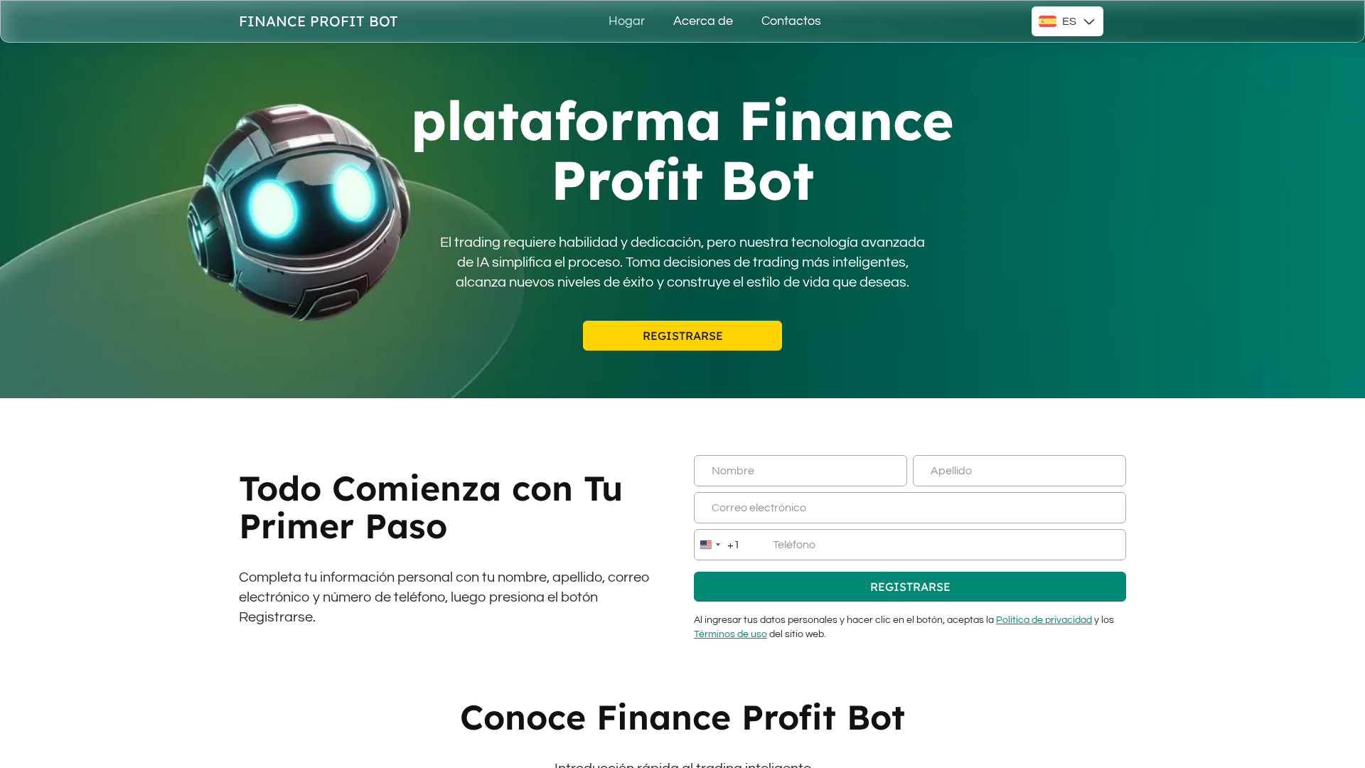 Screenshot of financeprofitbot-es.com