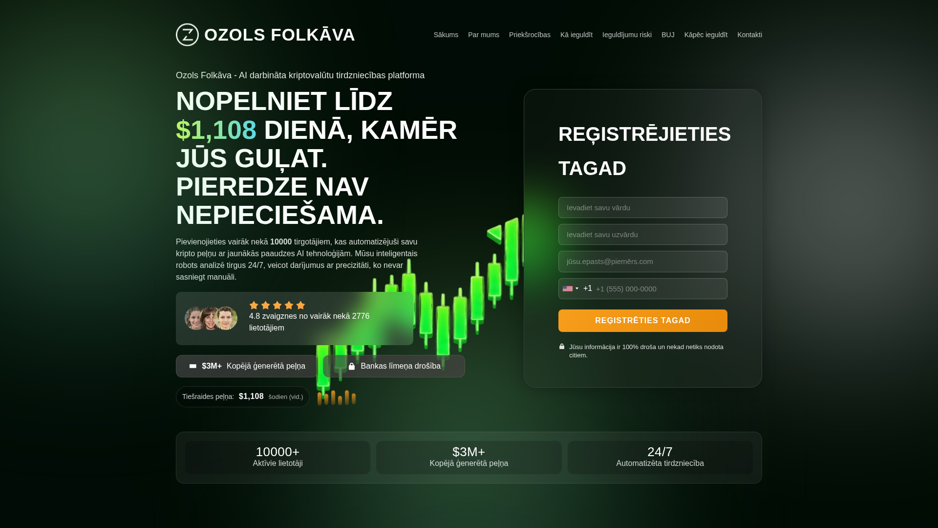 Screenshot of ozolsfolkava.com
