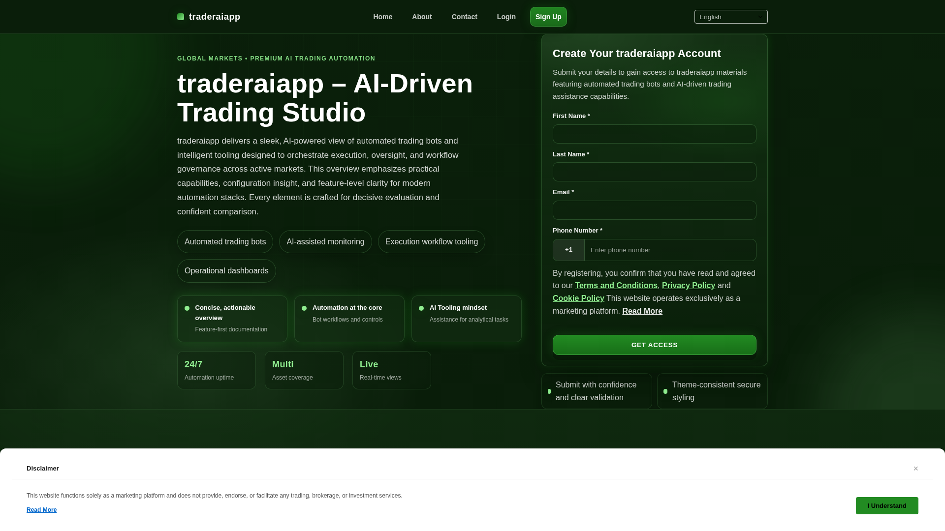 Screenshot of traderaiapp.pro