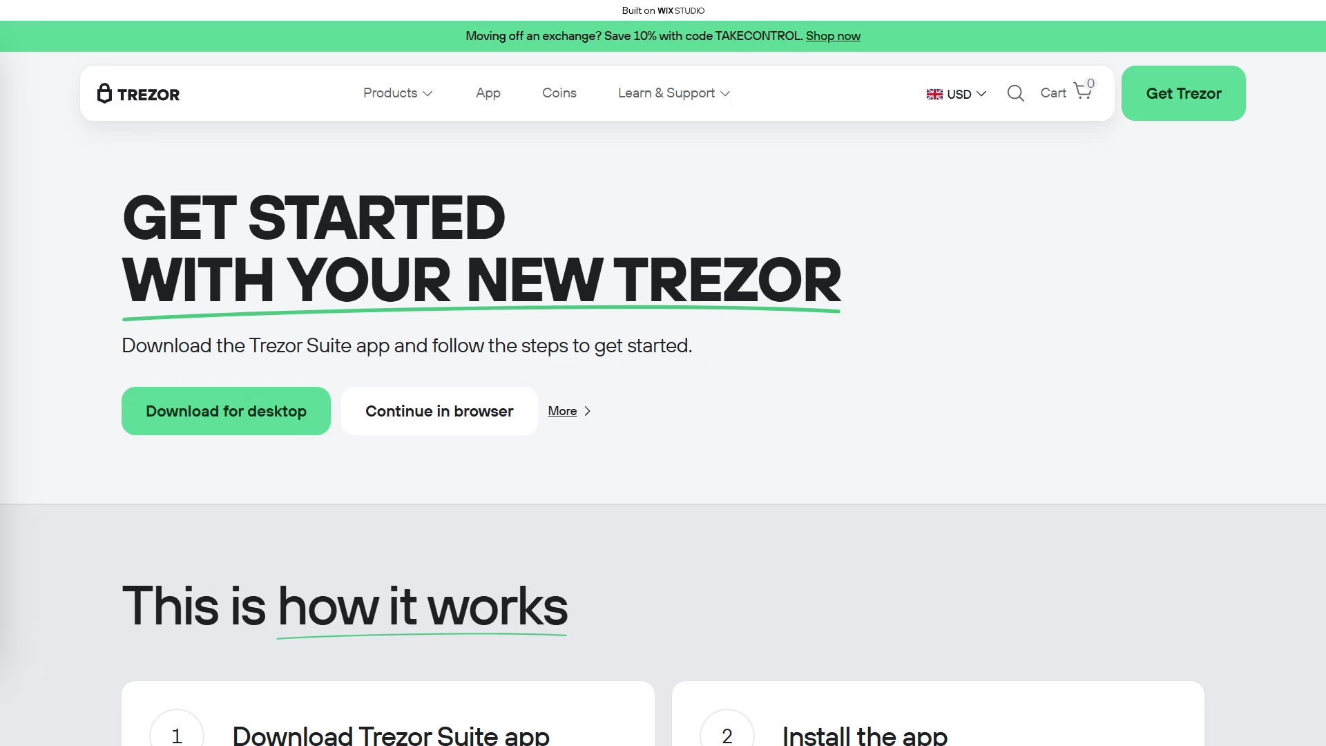 Screenshot of startio-trezrapps.wixstudio.com