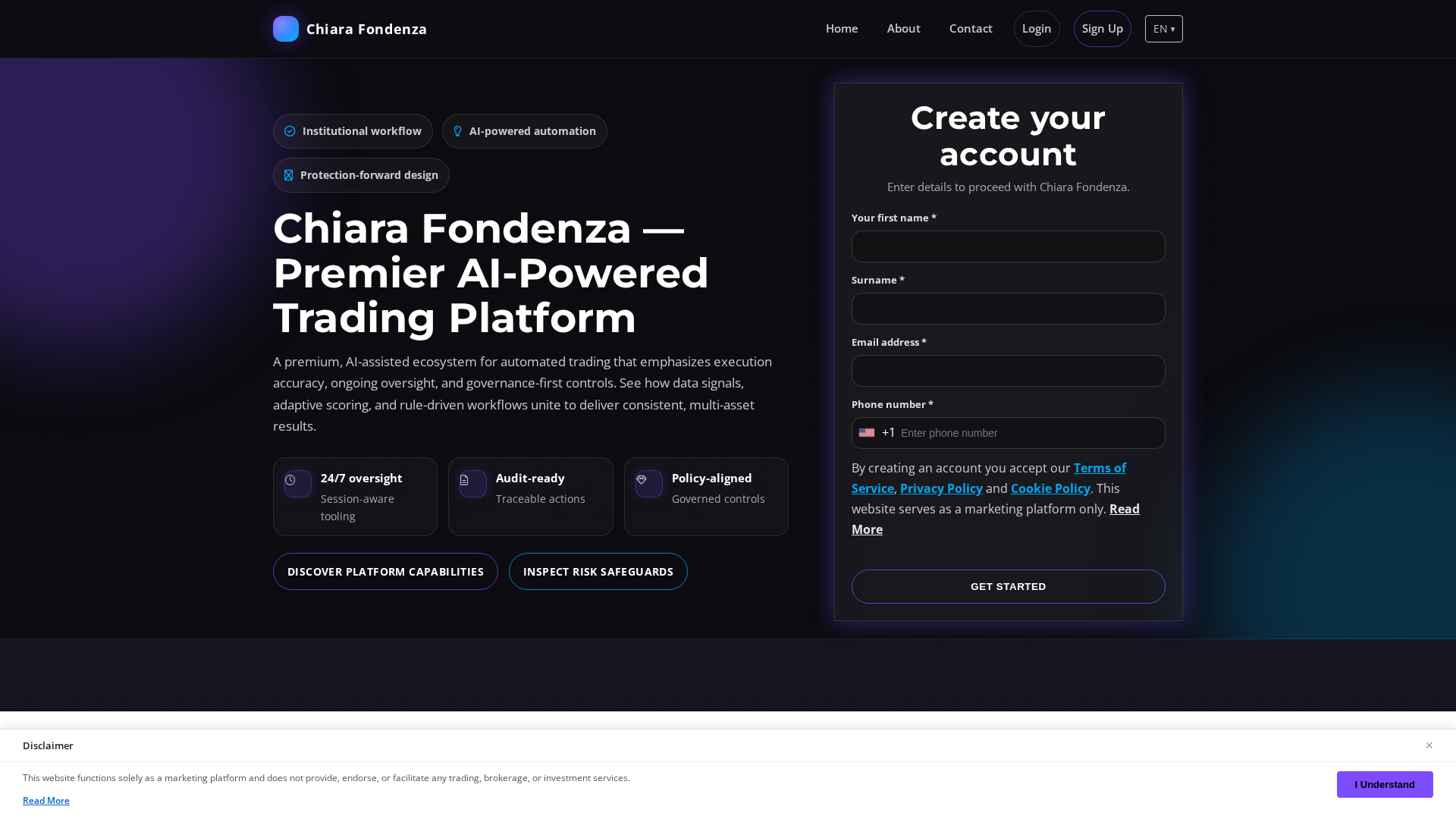 Screenshot of chiara-fondenza.pro