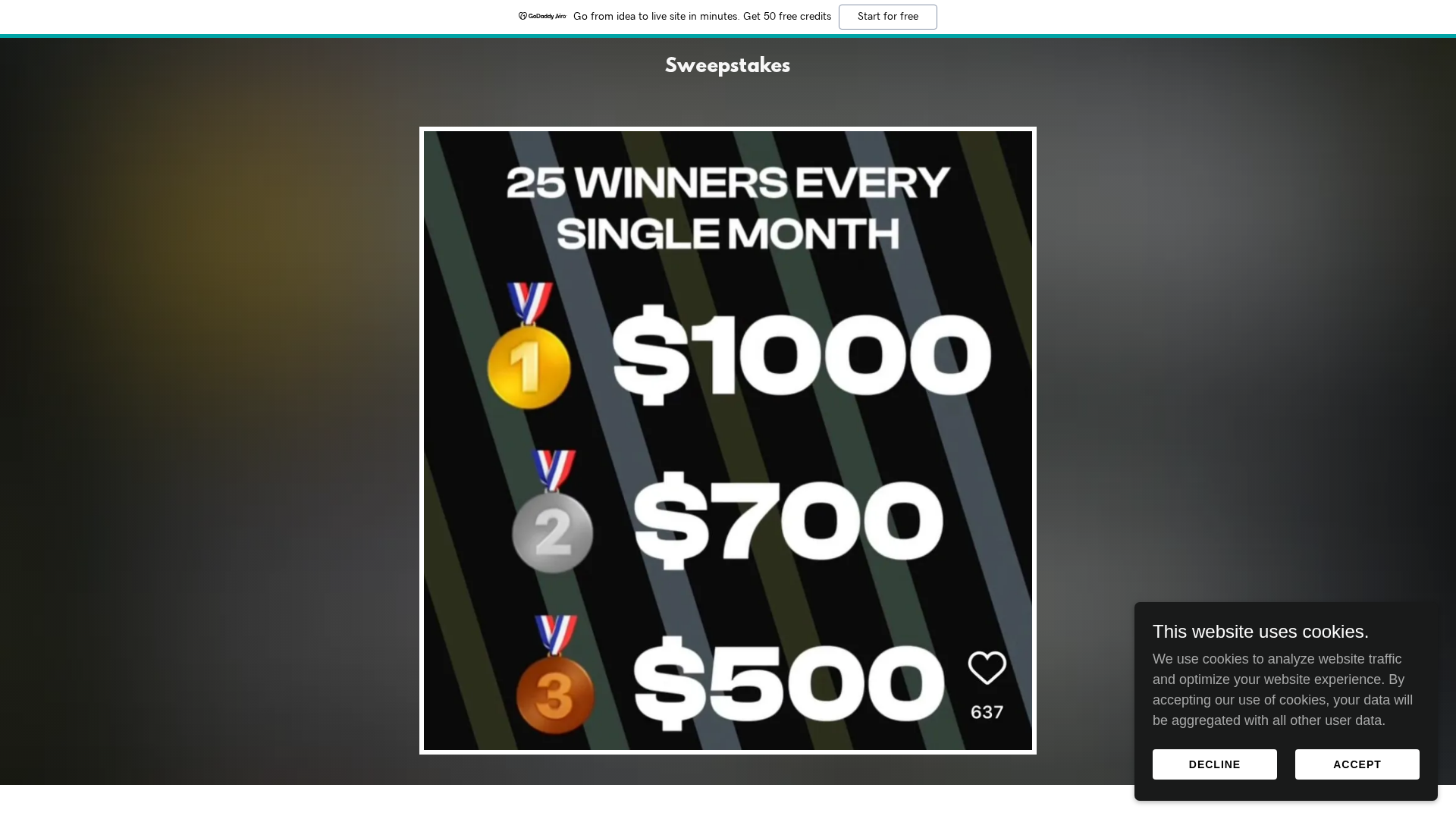 Screenshot of site-0hbm3hsl4.godaddysites.com