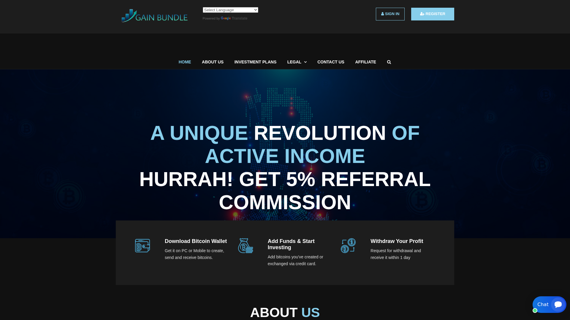 Screenshot of gainbundle.com
