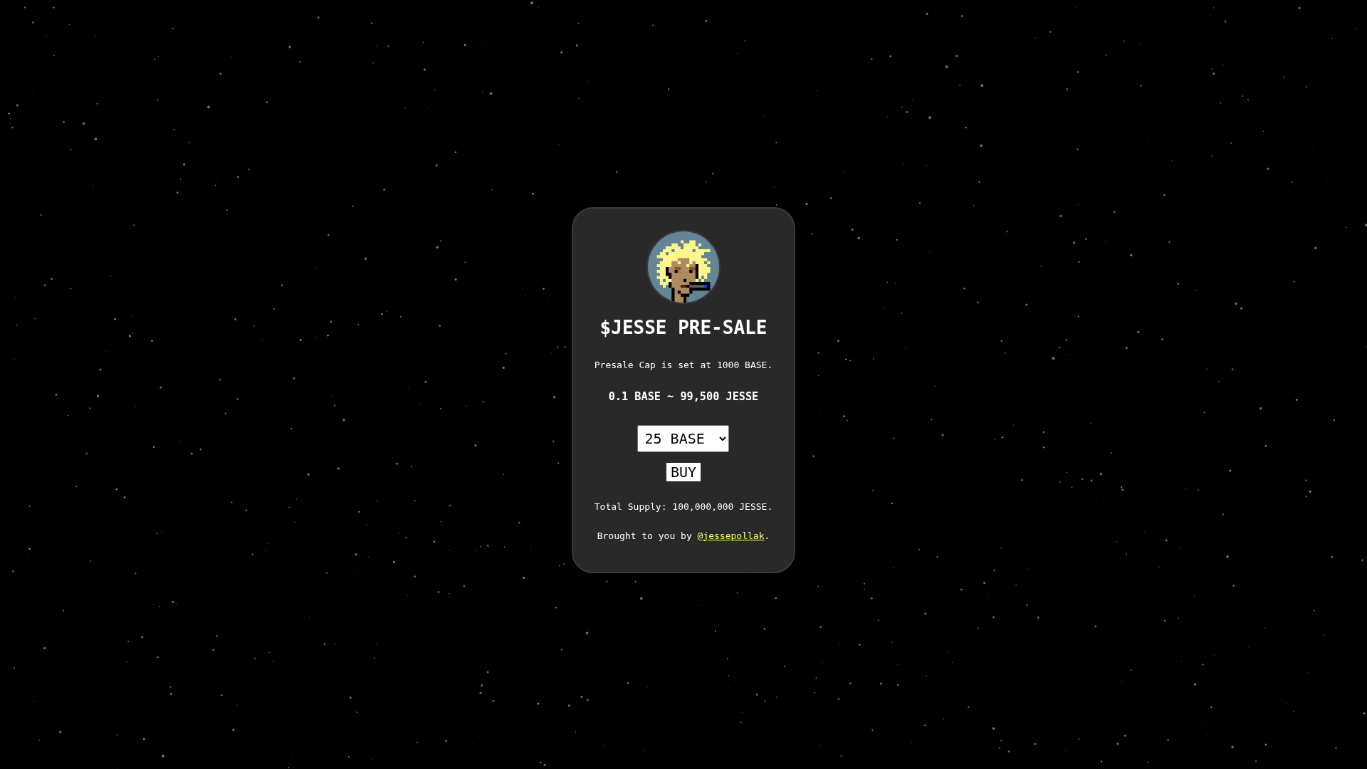 Screenshot of presale-jesse-9kw.pages.dev