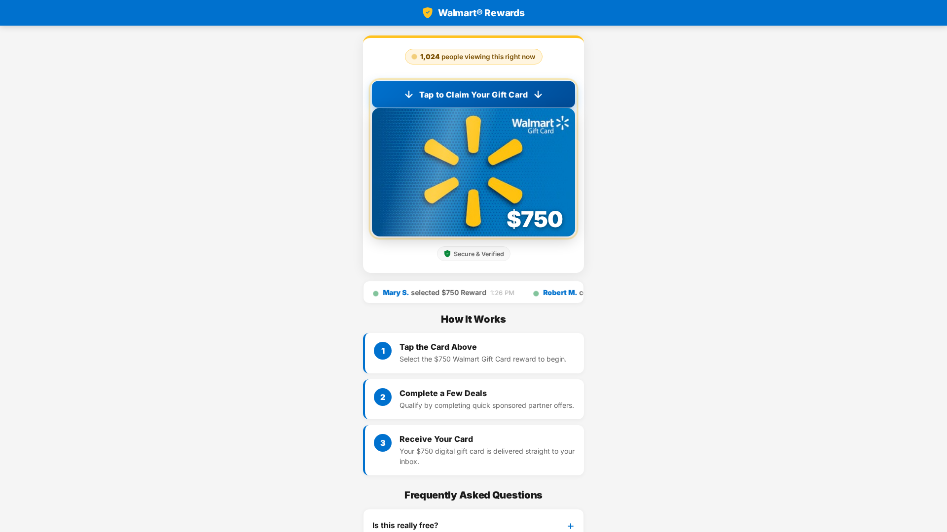 Screenshot of mymartoffer.com