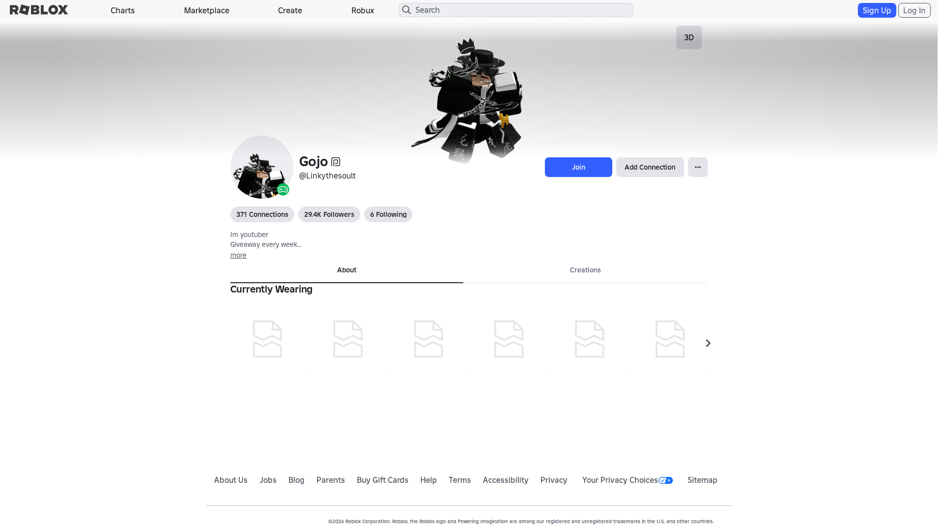 Screenshot of www.roblox.ly