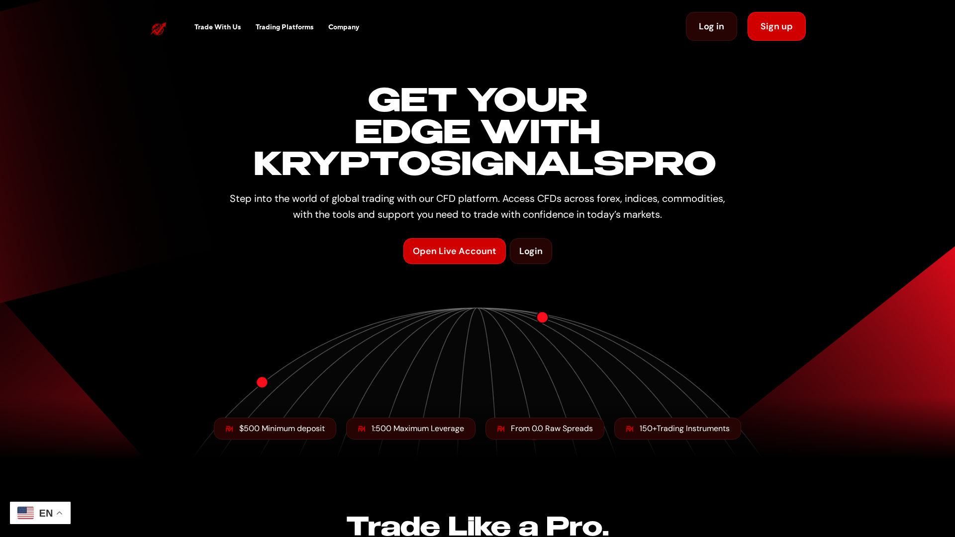 Screenshot of kryptosignalspro.com