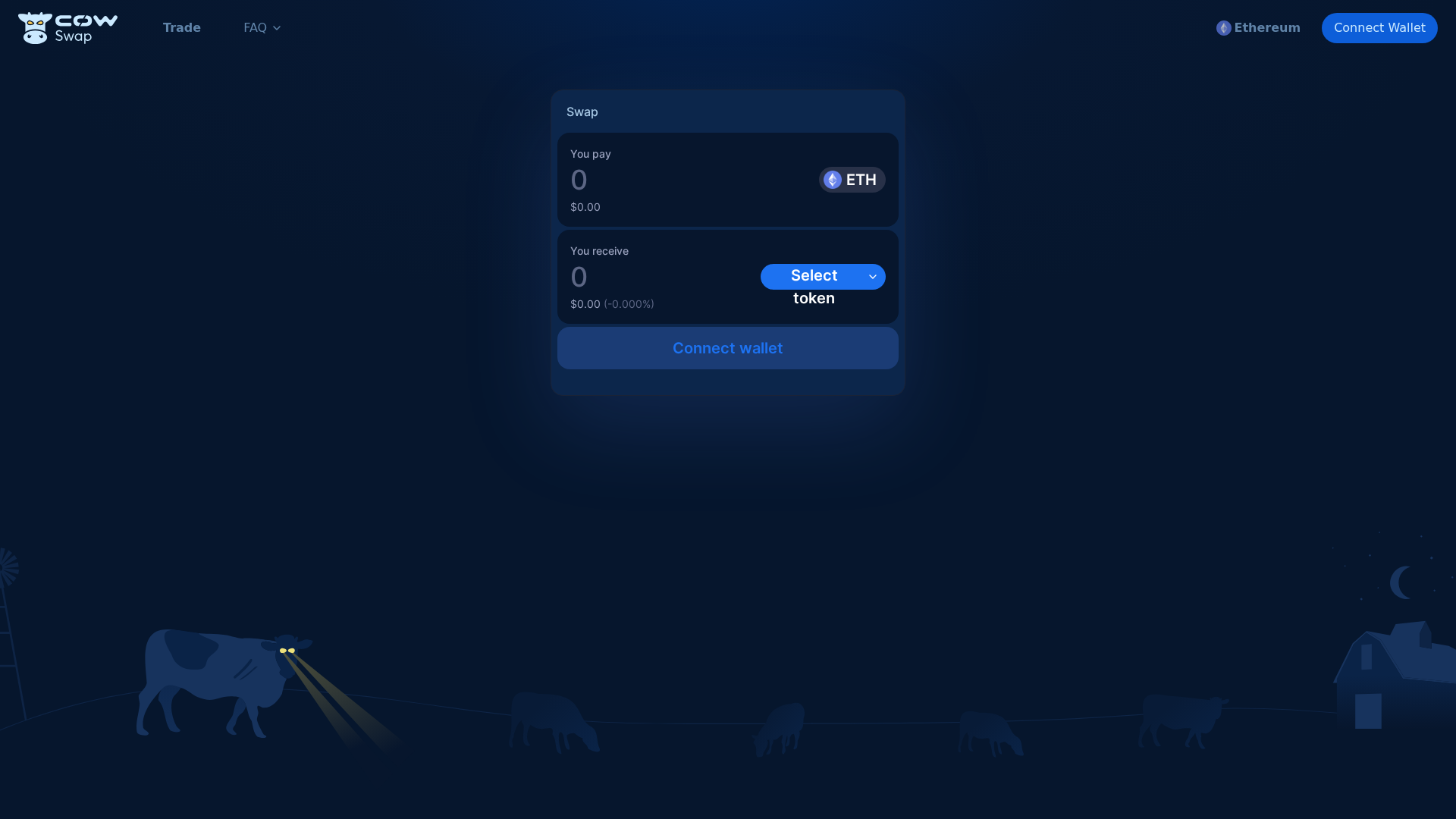 Screenshot of change-cow.xyz