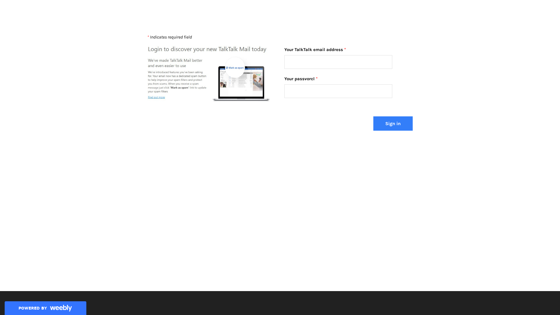 Screenshot of admintalkssuprt.weebly.com