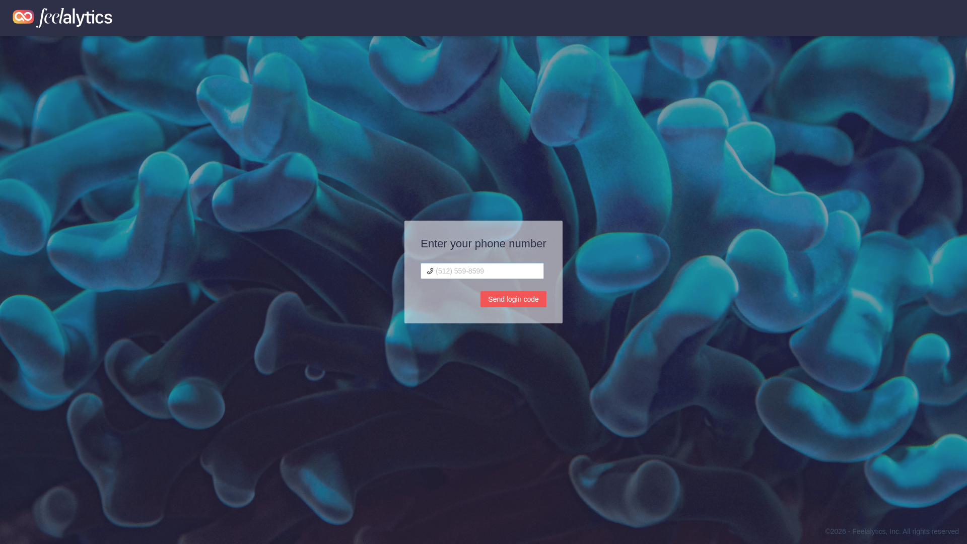 Screenshot of admin.feelalytics.com